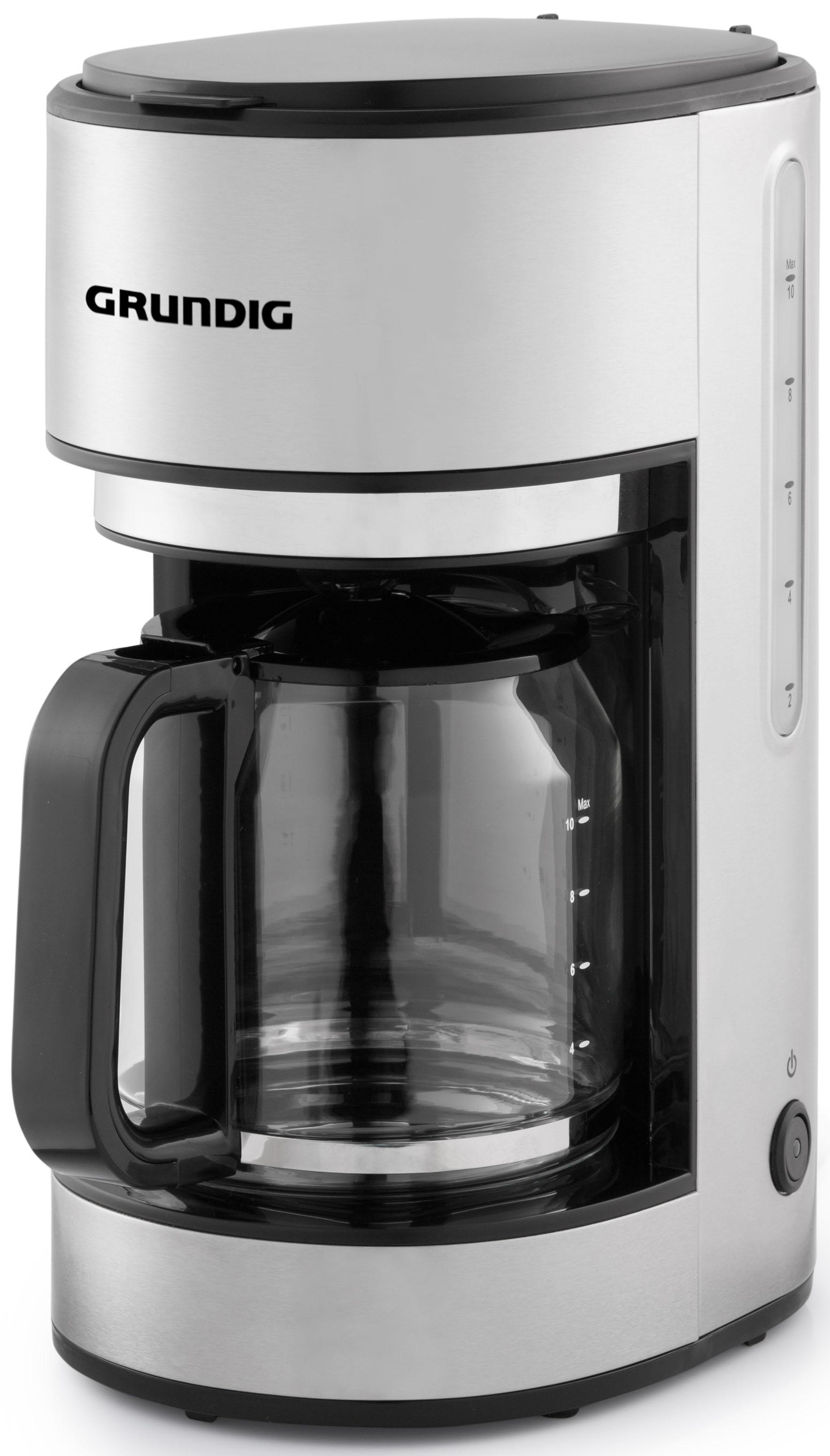 Grundig Filterkaffeemaschine "KM 5620", 1,25 l Kaffeekanne, Permanentfilter