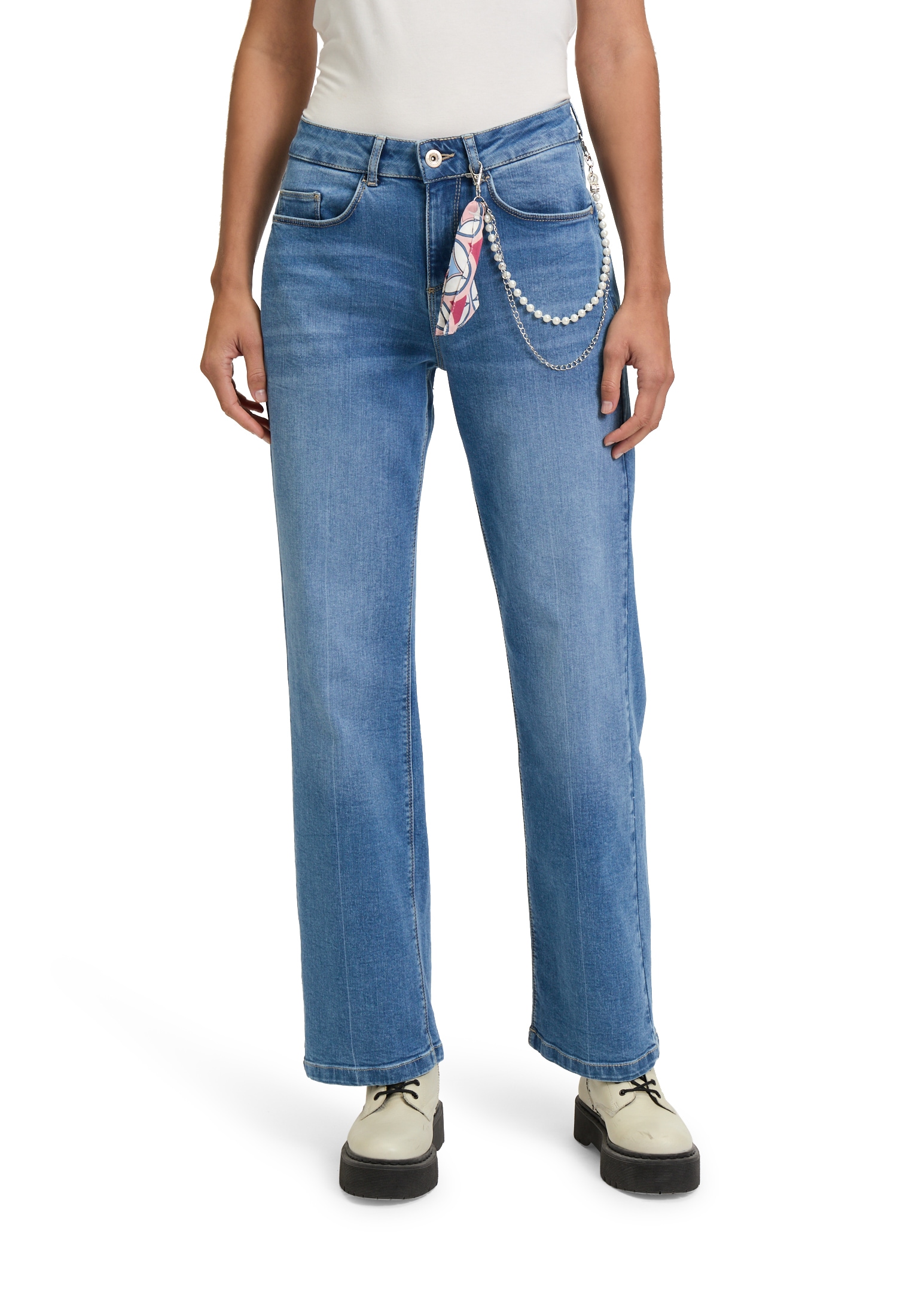 Cartoon Slim-fit-Jeans "Cartoon Damen Jeans mit Waschung" günstig online kaufen