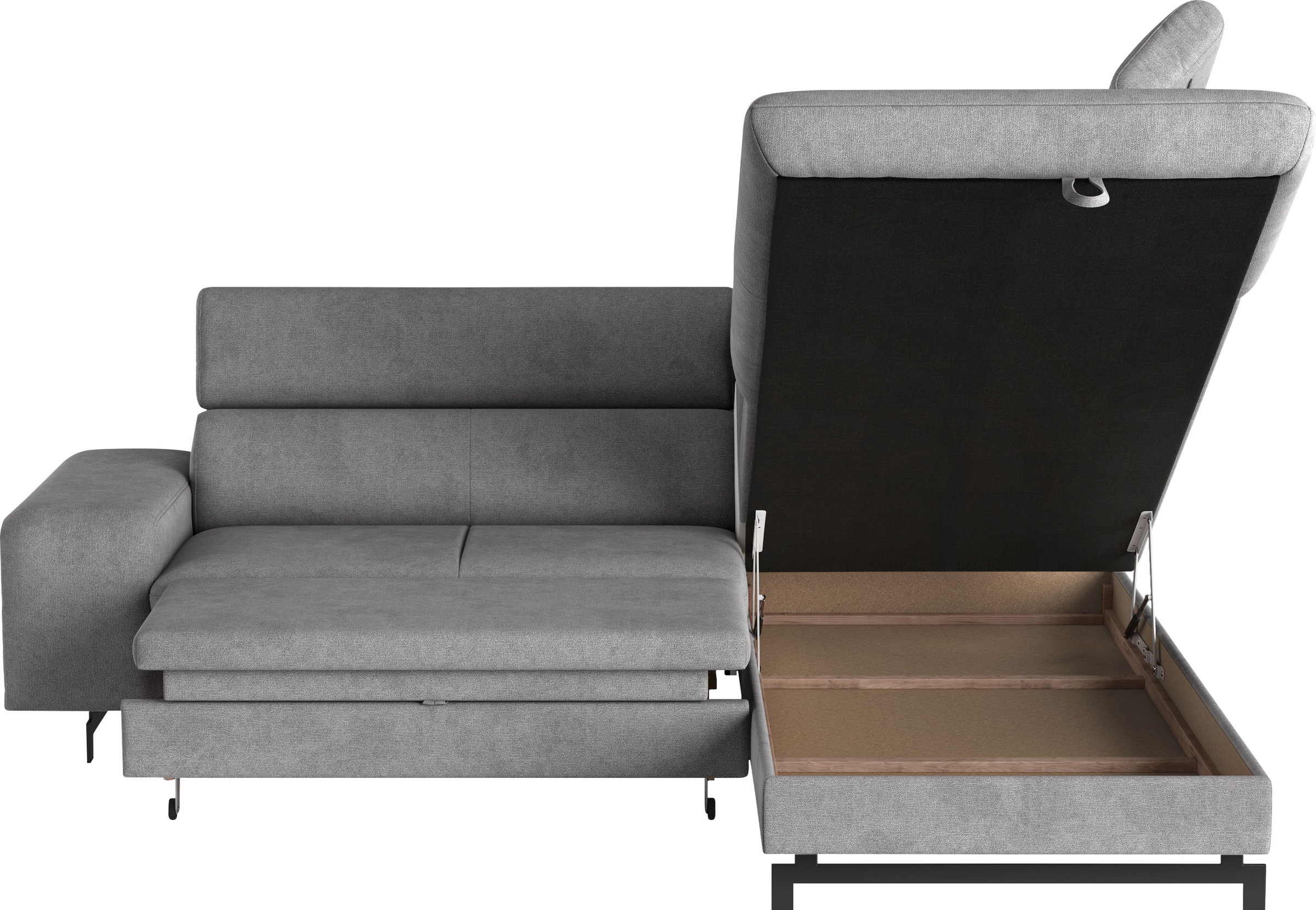 COTTA Ecksofa »Emma L-Form«, mit Kopfteilverstellung, wahlweise mit Bettfunktion & Bettkasten