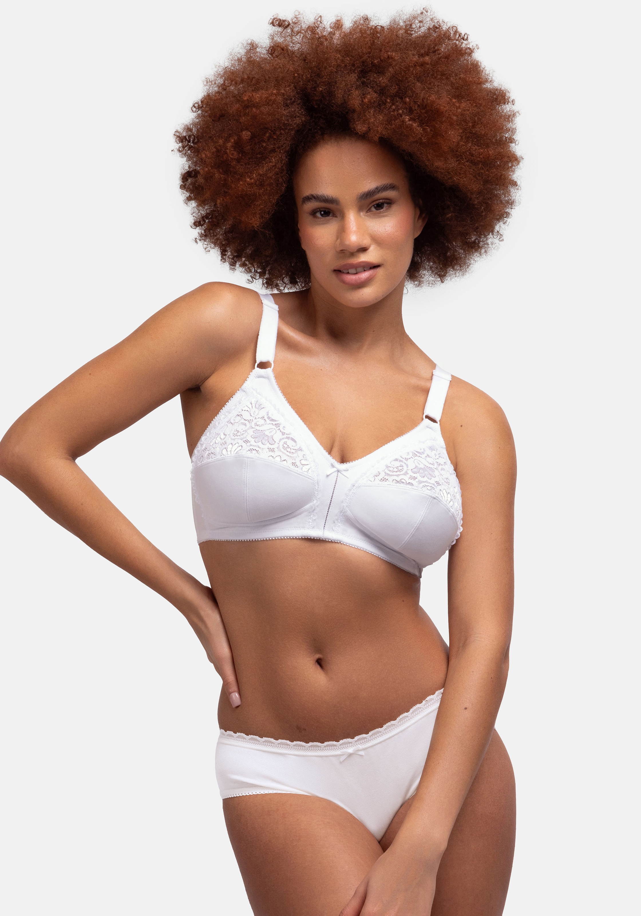 Dorina Bralette-Bh "Monica" Mit Spitzeneinsätze An Den Cups, Ohne Bügel, Bequem