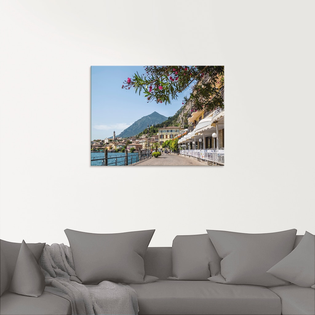 Artland Glasbild »Gardasee Limone sul Garda«, Europa, (1 St.)