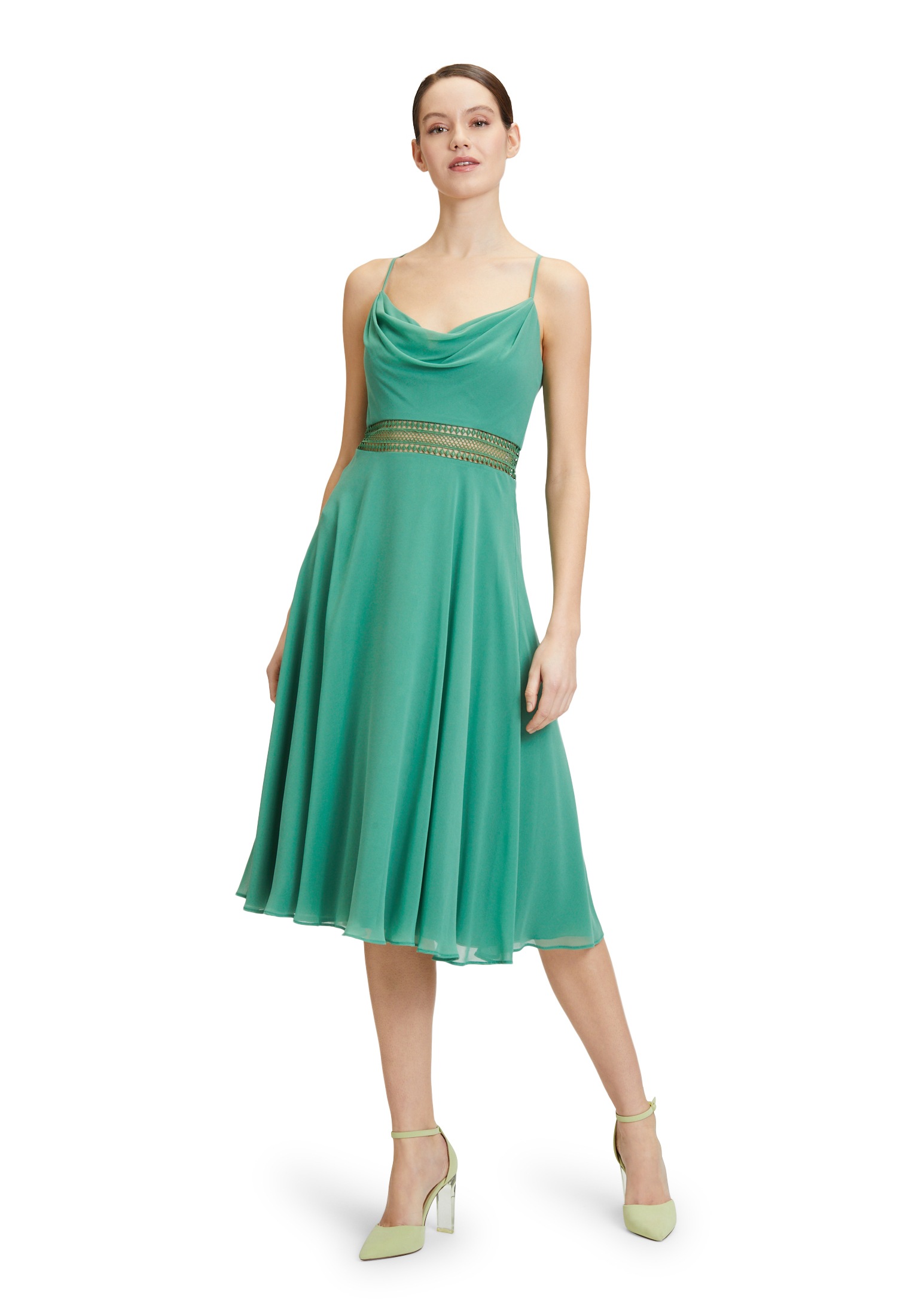 Vera Mont Cocktailkleid »Vera Mont Cocktailkleid mit Wasserfallausschnitt«, Stickerei