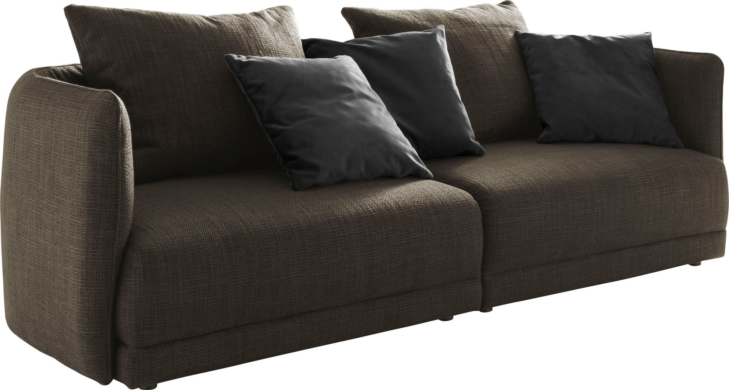 designwerk Big-Sofa "New York, Design trifft hohen Sitzkomfort,", Breite 253 cm, mit schmaler Arm- und Rückenlehne