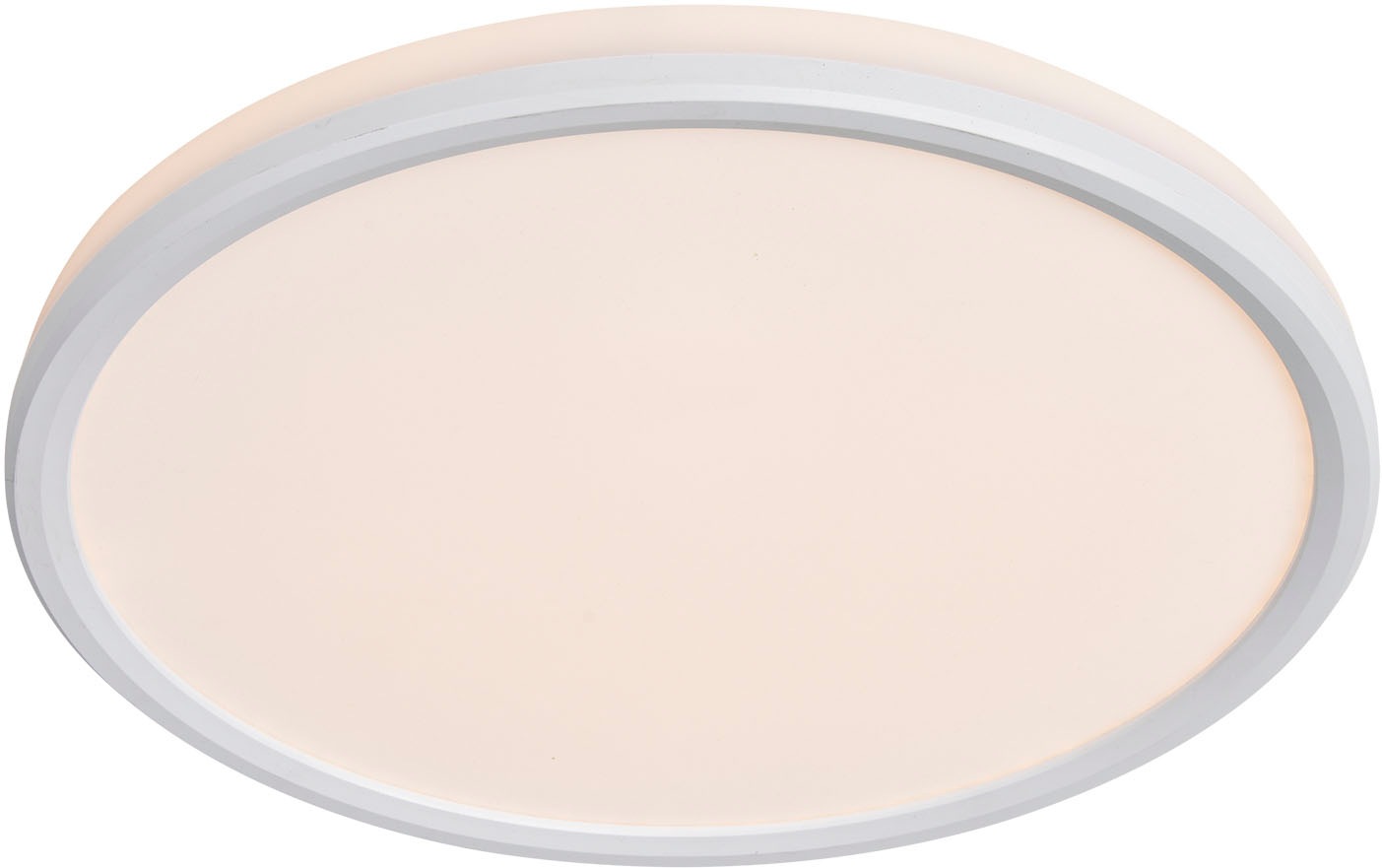 Nordlux LED Deckenleuchte »Liva Smart Color«, Smart-Nutzung für Direktlicht und äußeren Ring, Opalweißes, mundgeblasenes Glas, LED fest integriert