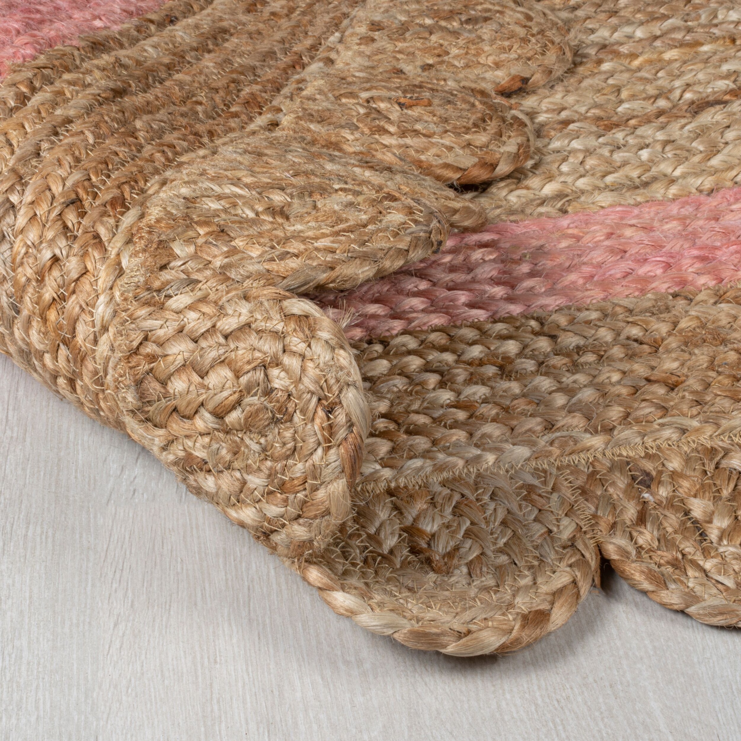 FLAIR RUGS Teppich »Grace«, rechteckig, 4 mm Höhe, Jute Teppich mit Wellenschliff
