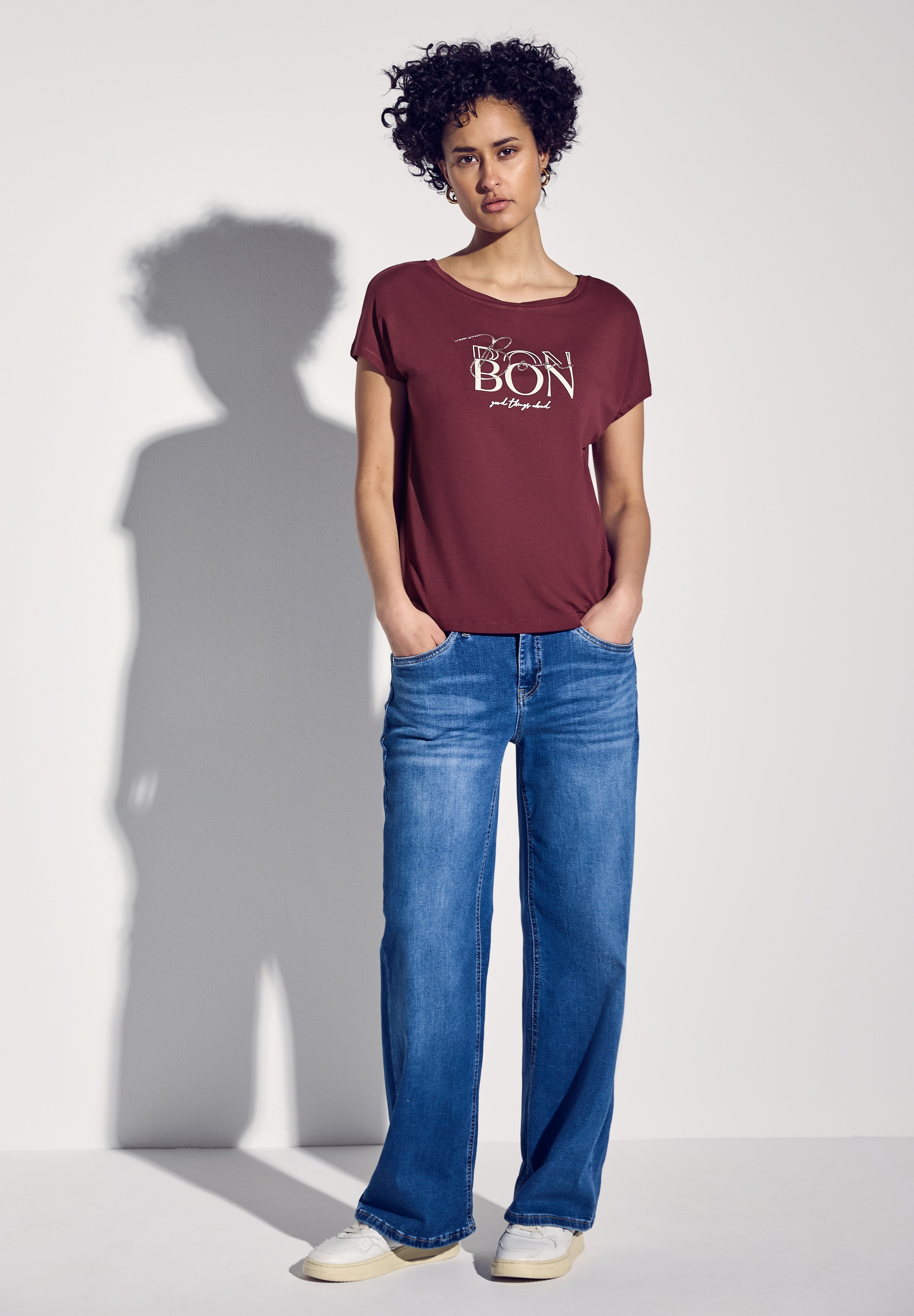 Thumbnail - STREET ONE T-Shirt aus softem Materialmix