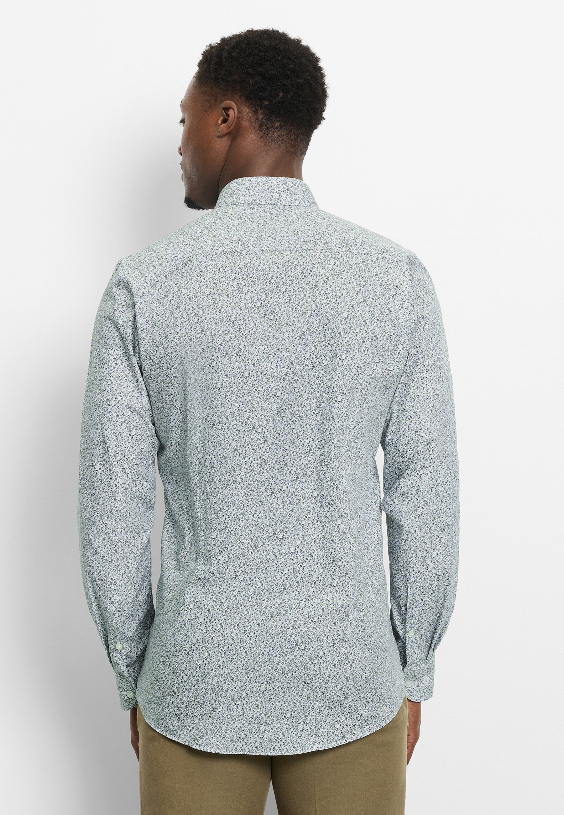 OLYMP Level Five Body Fit Shirt Light Green 44 3