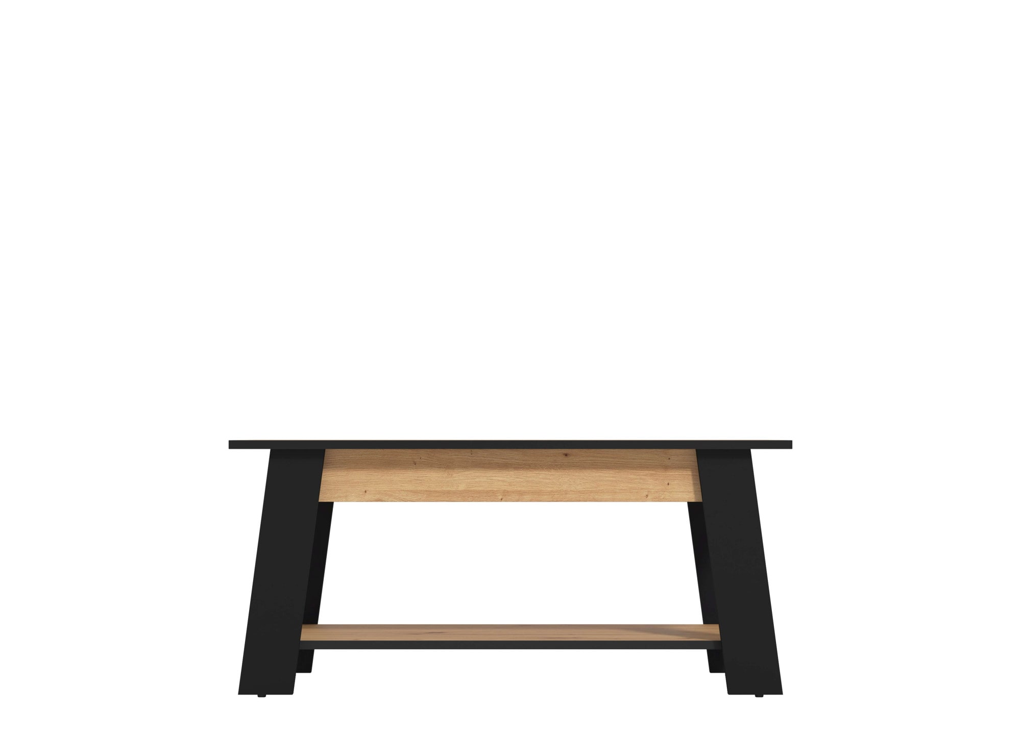 Home affaire Couchtisch »Piave Kaffeetisch, 101 cm, in trendigen Farben, modern«, mit Ablage, rechteckig, Artisan Eiche, ideal für kleine Räume