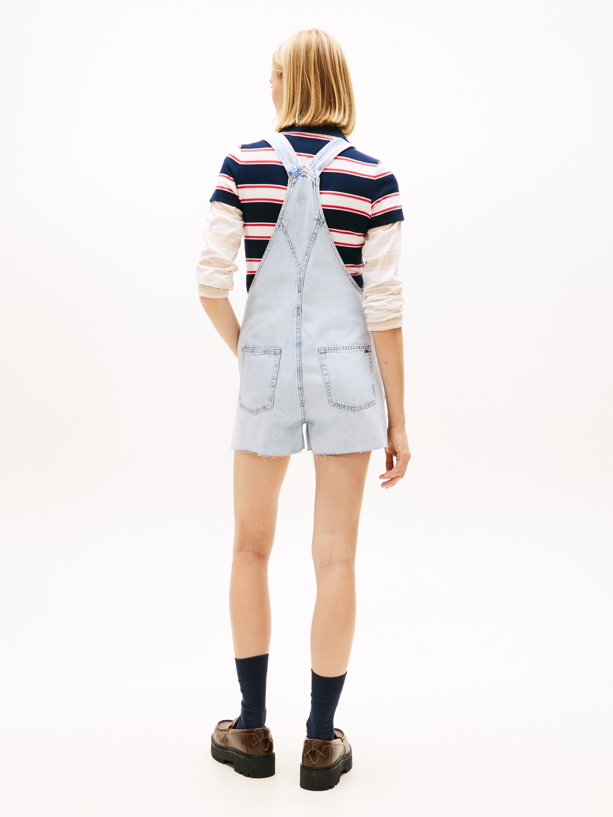 Tommy Jeans Kurzoverall "MIA DUNGAREE SHORT EXT BJ6014" im lässigen Latzhos günstig online kaufen