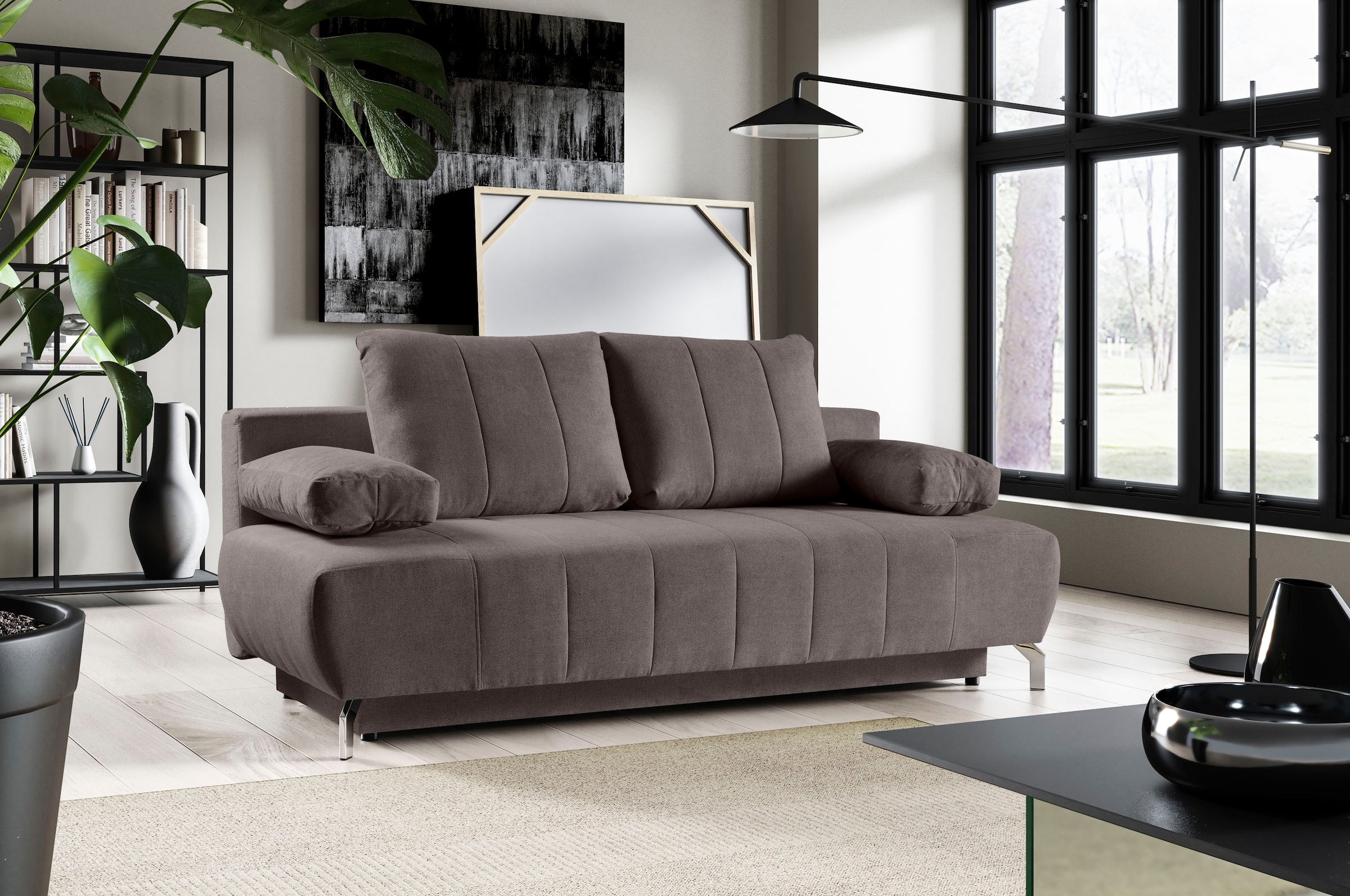 WERK2 Schlafsofa "Troya Bettsofa mit Bettkasten und Federkern, Breite 210cm günstig online kaufen