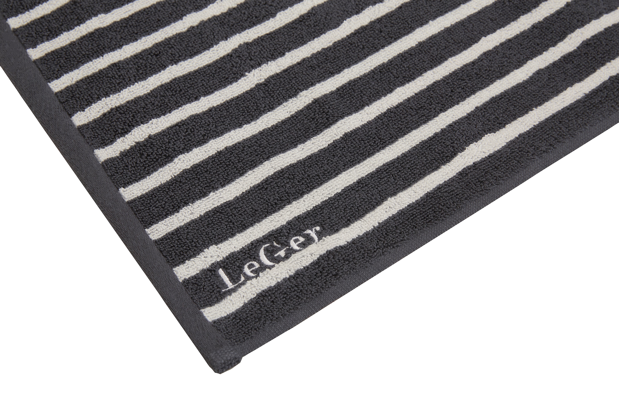 LeGer Home by Lena Gercke Handtuch Set »Tamsin, Duschtücher, Handtücher, Gästetücher, Premium 500 gr/m²«, Set, 6 tlg., Frottier, Handtücher mit Logostikerei, 100% Baumwolle, gestreift, weich