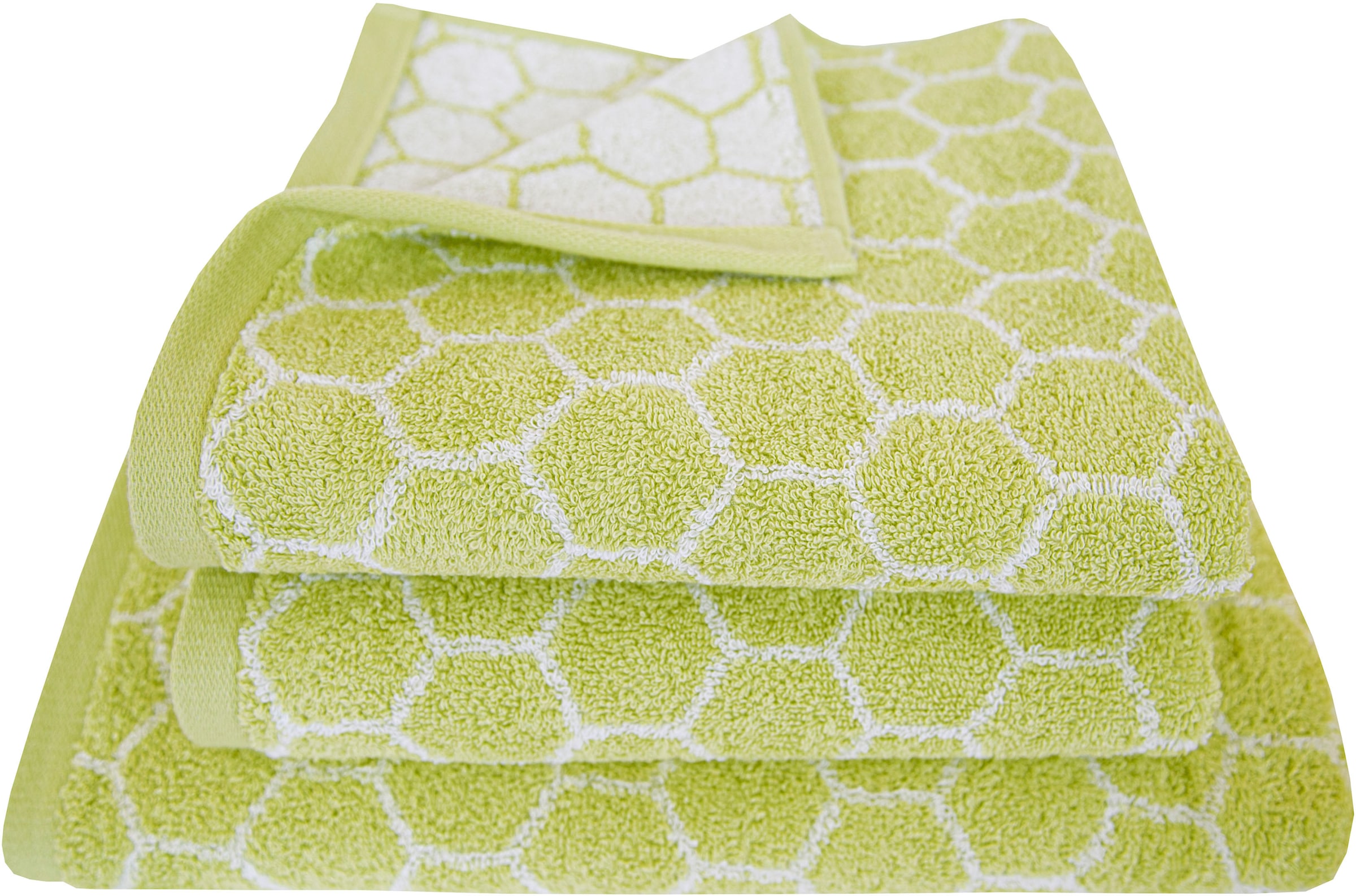 Dyckhoff Handtuch Set "Pure Natural Honey", (Set, 3 St., 2 Handtücher (50x100cm)-1 Duschtuch (70x140cm), 2 Handtücher (5