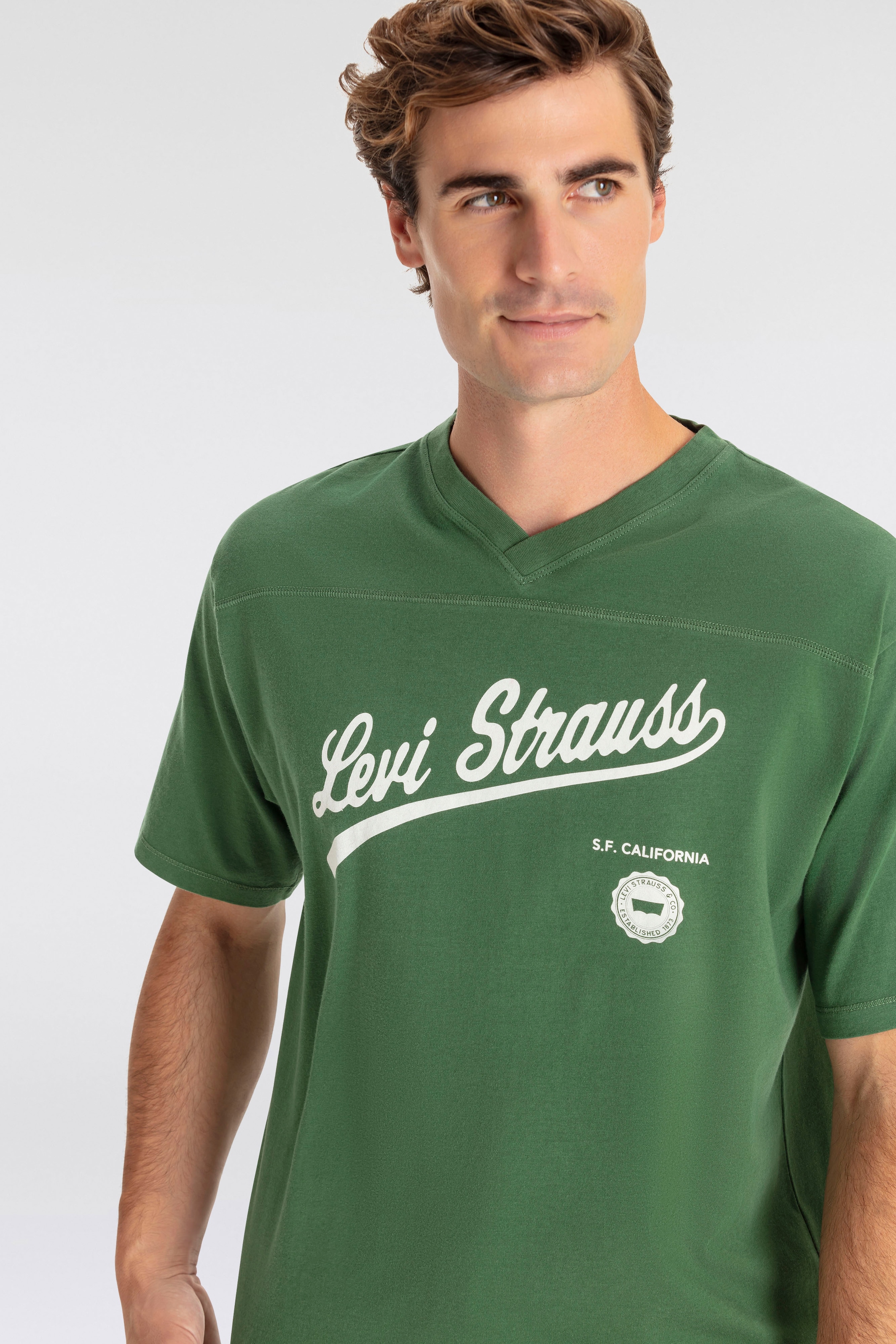 Levi's® V-Shirt »GRAPHIC VNECK TEE«, im sportlichen Look