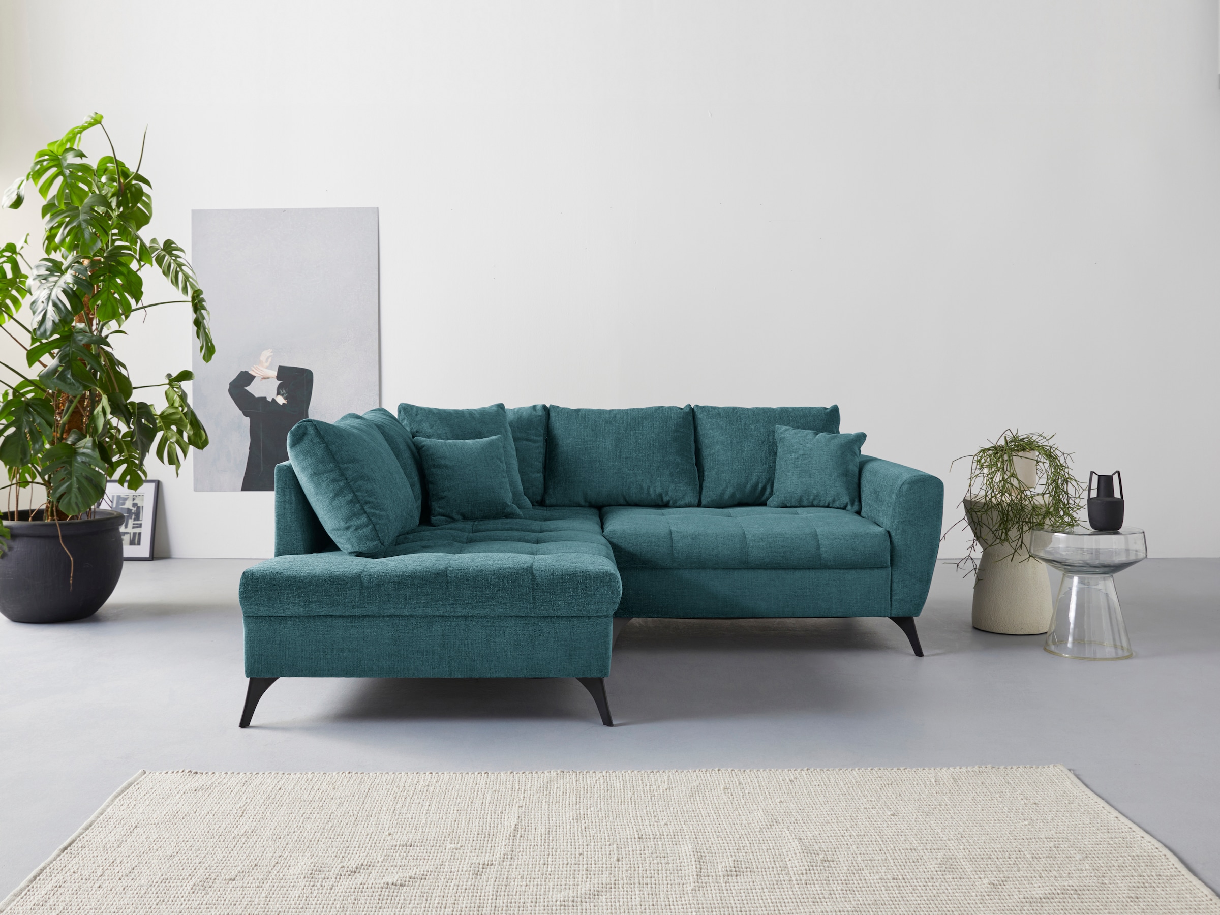 INOSIGN Ecksofa »Lörby Luxus«, Belastbarkeit Aqua bestellen 140kg pro clean-Bezug mit Sitzplatz, bis BAUR | auch