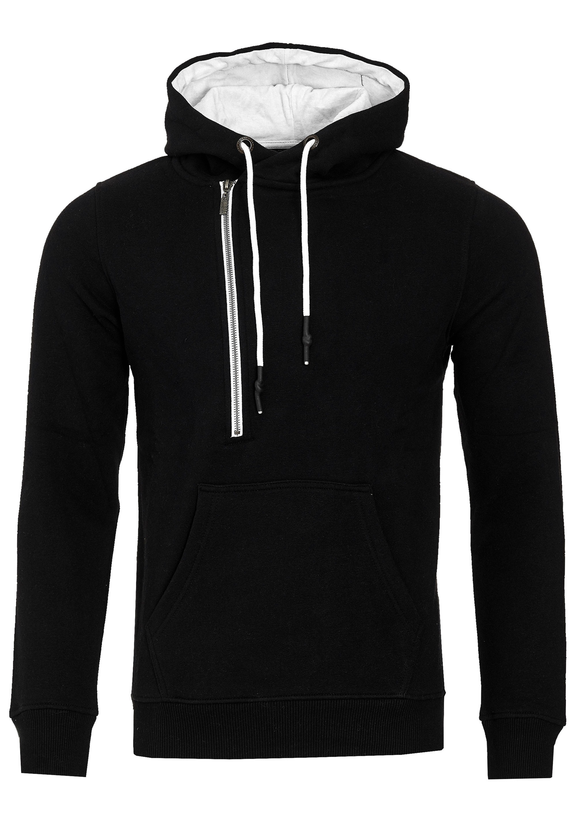 Rusty Neal Kapuzensweatshirt, mit seitlichem Reißverschluss