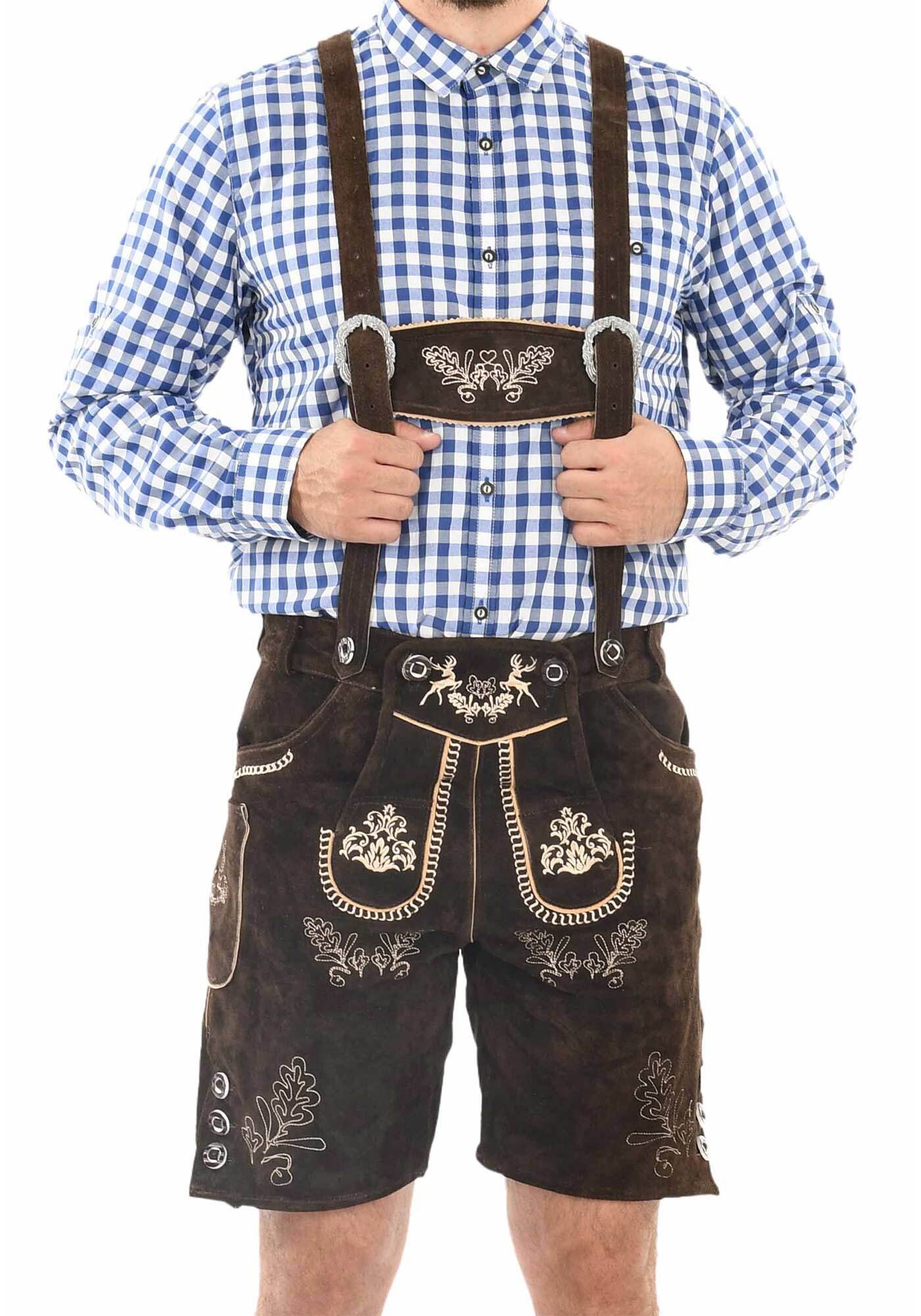 Alessandro Salvarini Trachtenlederhose "ASFerdl", Lederhose in Trachtenstil günstig online kaufen