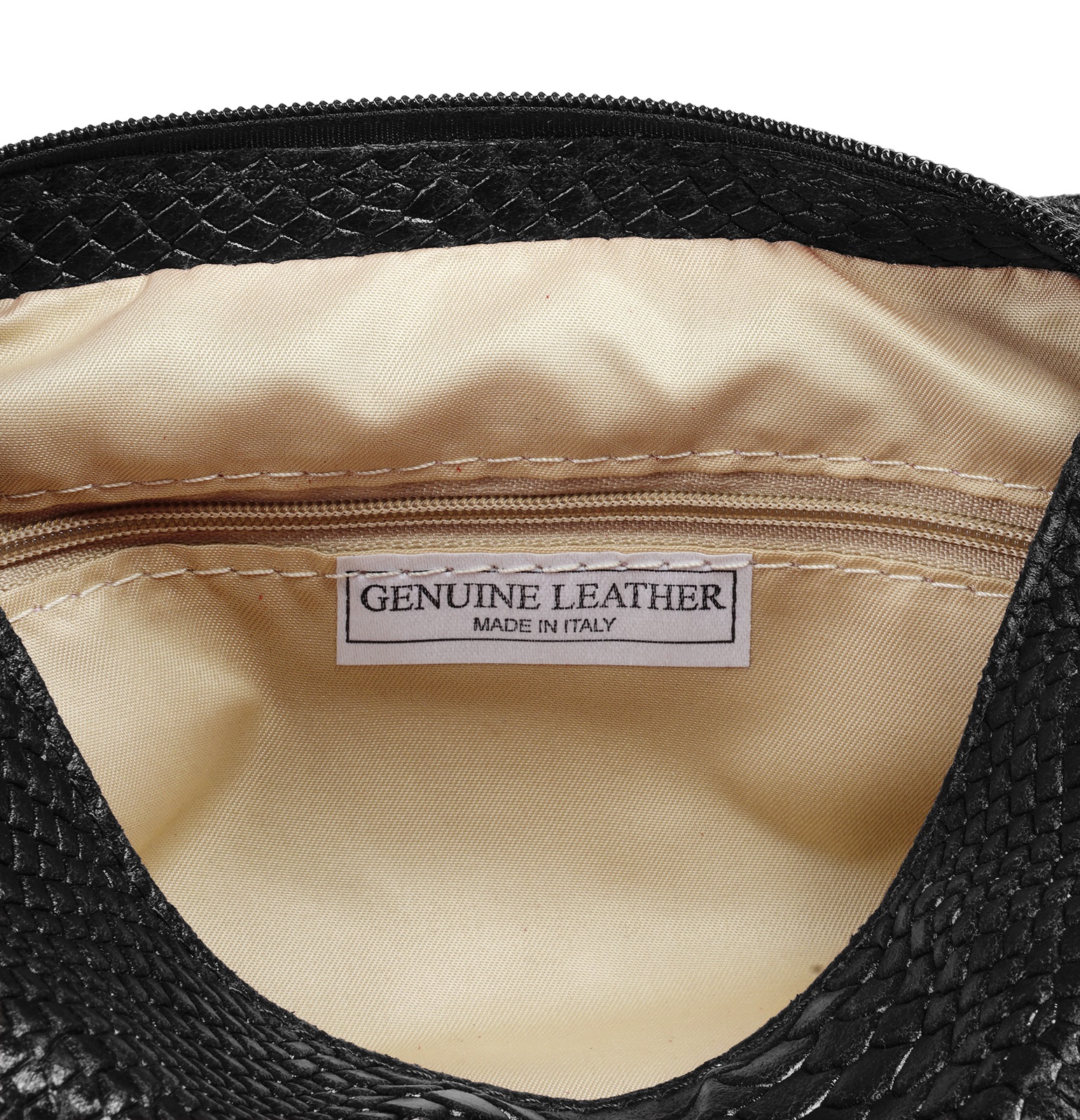 Cluty Umhängetasche, echt Leder, Made in Italy