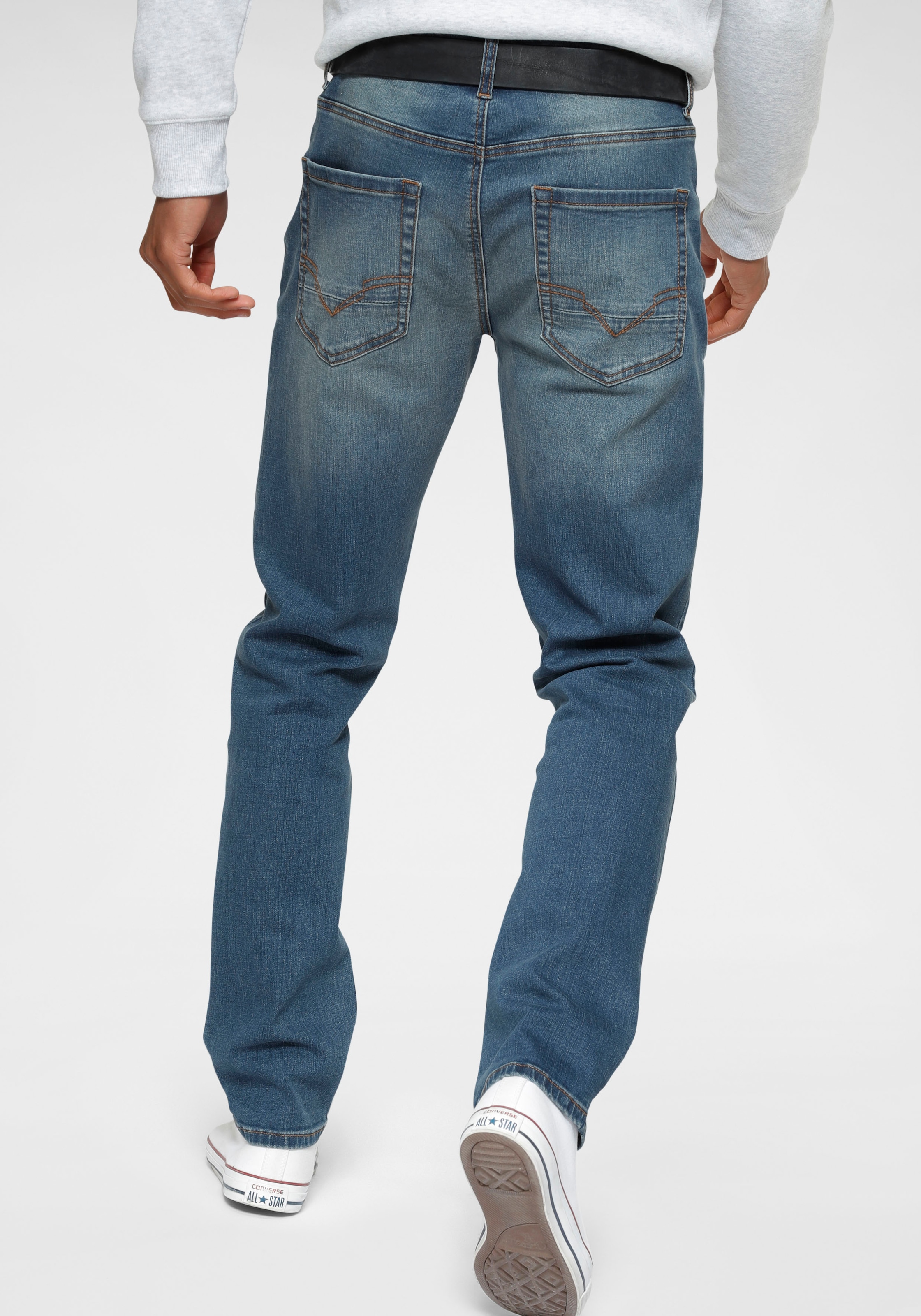 H.I.S Straight-Jeans »DIX«, gerade Beinform, niedrige Leibhöhe, Used-Waschung