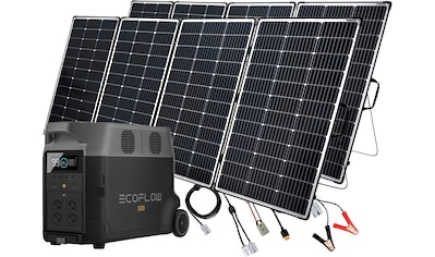 Solaranlage »Delta Pro 3,6kWh Powerstation mit 2 x 440W Offgridtec Solarmodul«,...
