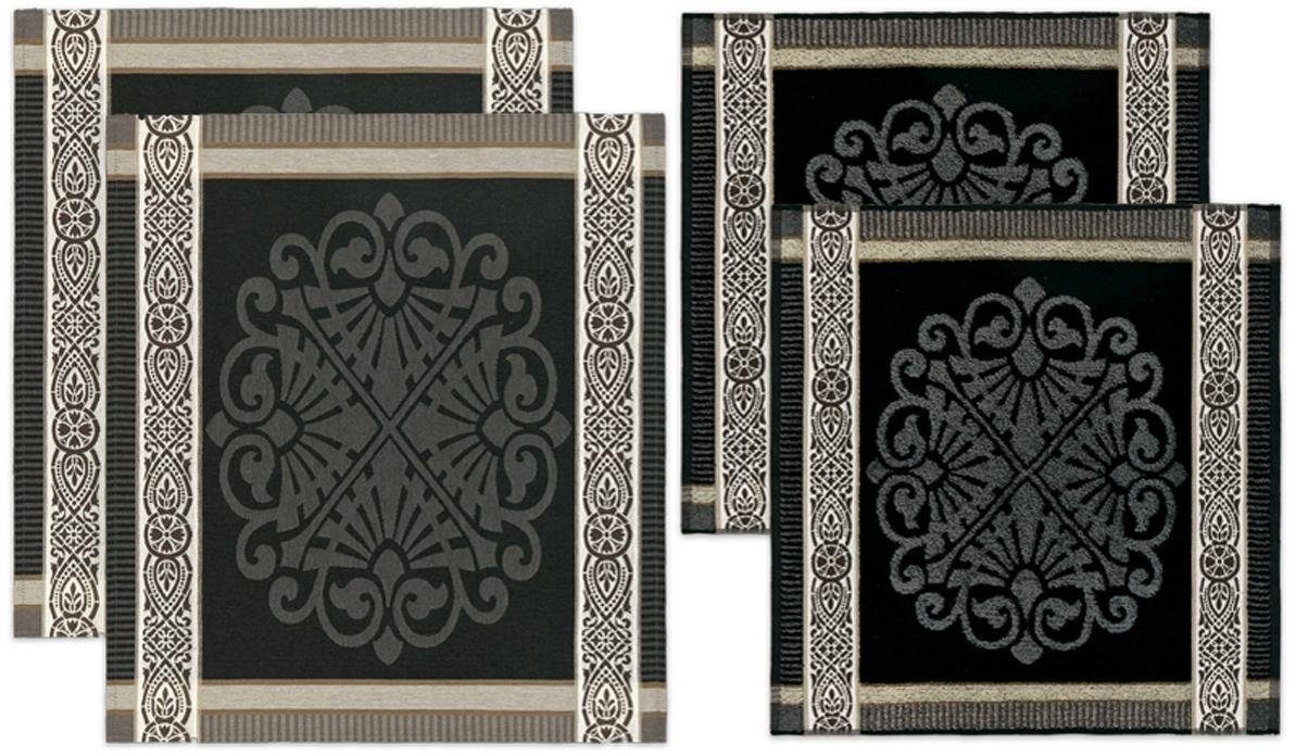 DDDDD Geschirrtuch "Rozet" Combiset: 2 Küchentücher & 2 Geschirrtücher günstig online kaufen