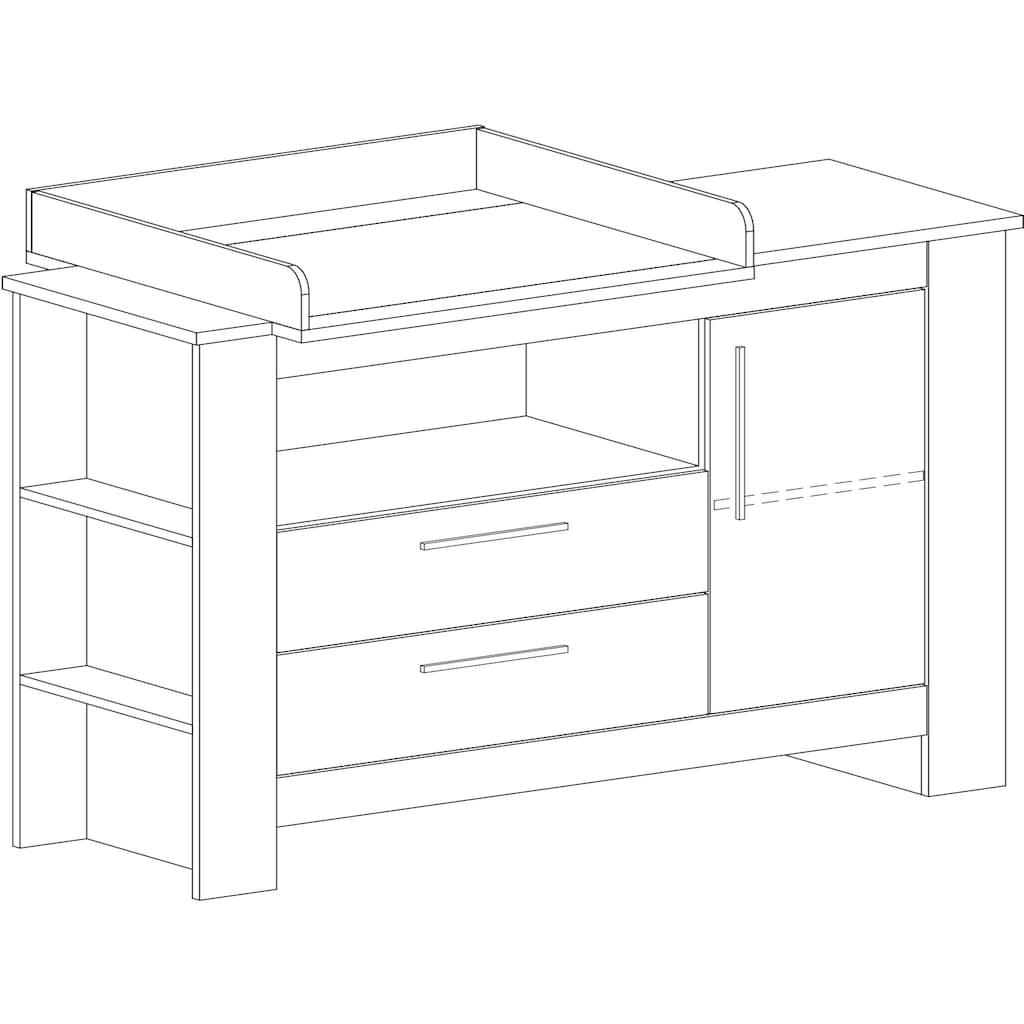 arthur berndt Wickelkommode »Til«, bis 15 kg, 157 cm