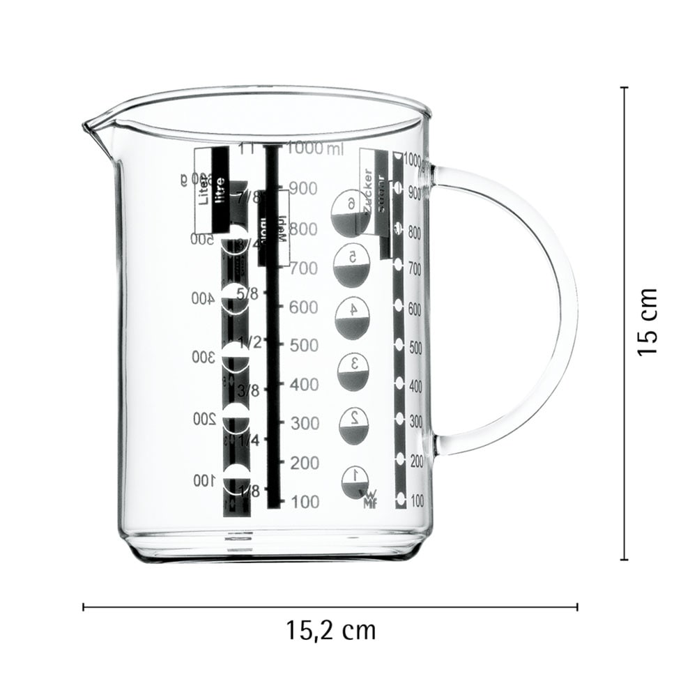 WMF Messbecher »Gourmet« Glas 1 Stk. tlg. Kleinstmengen genau ablesbar