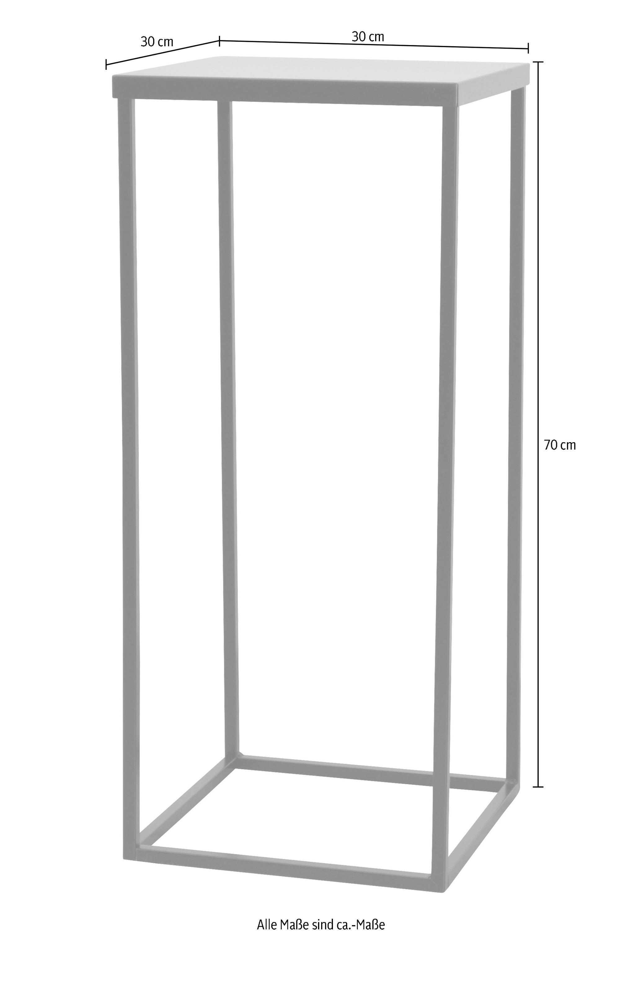 Table d'appoint INOSIGN Noir 30x70cm 3