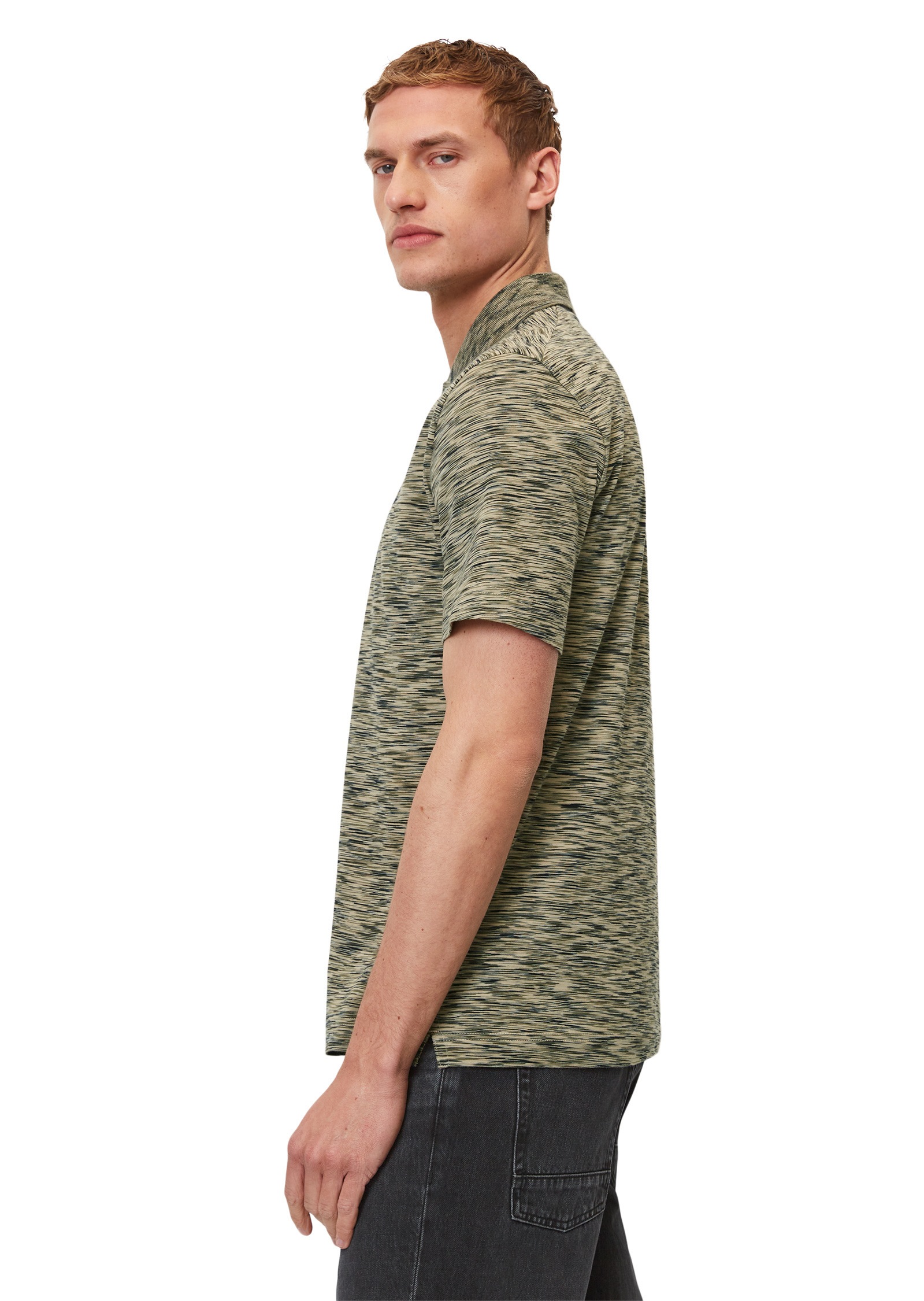 Marc O'Polo Poloshirt »in mittelschwerer Space-Dye-Jersey-Qualität«