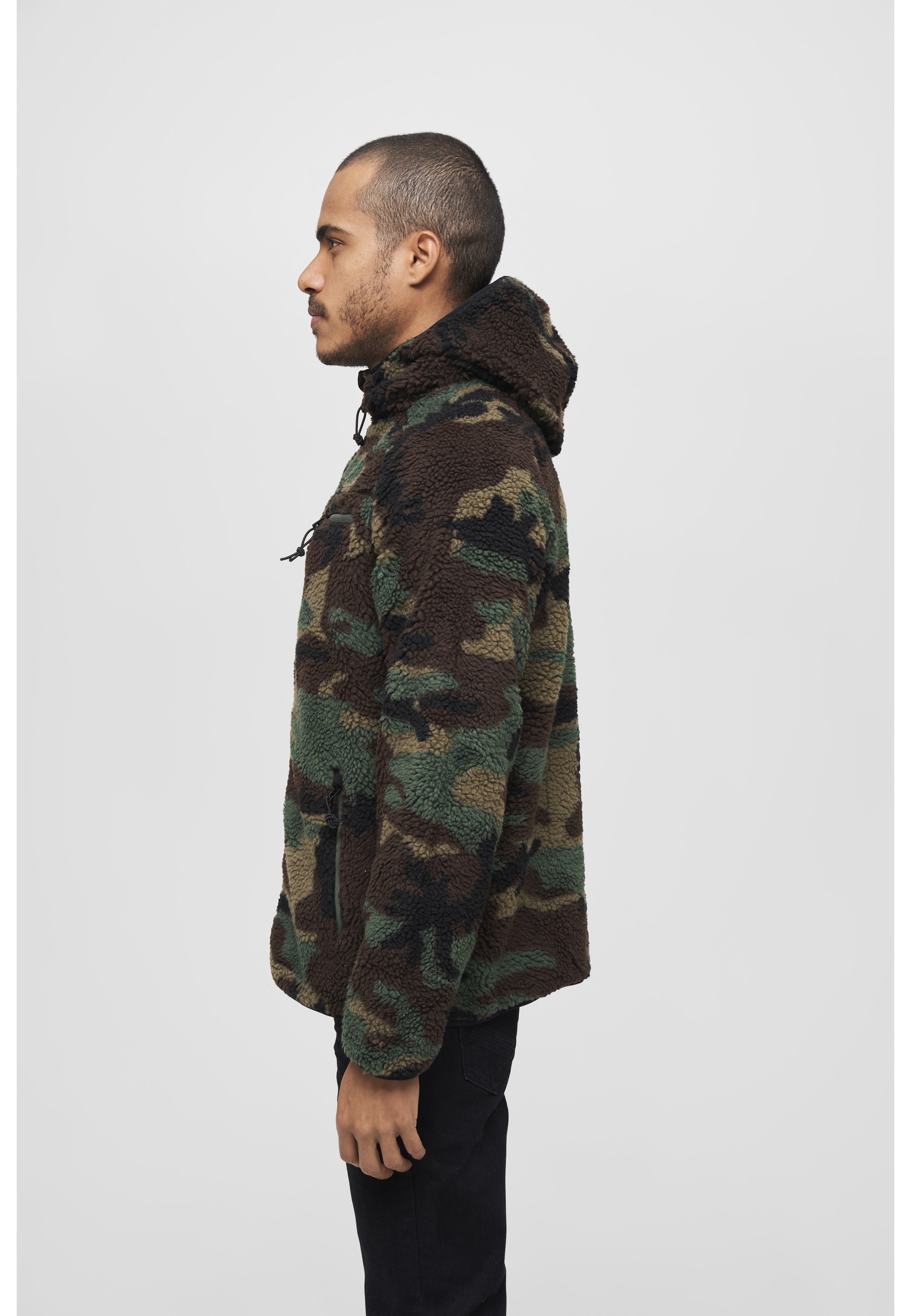 Thumbnail - Brandit Anorak "Brandit Herren Teddyfleece Worker Jacket" 1 Stk. tlg. mit Kapuze