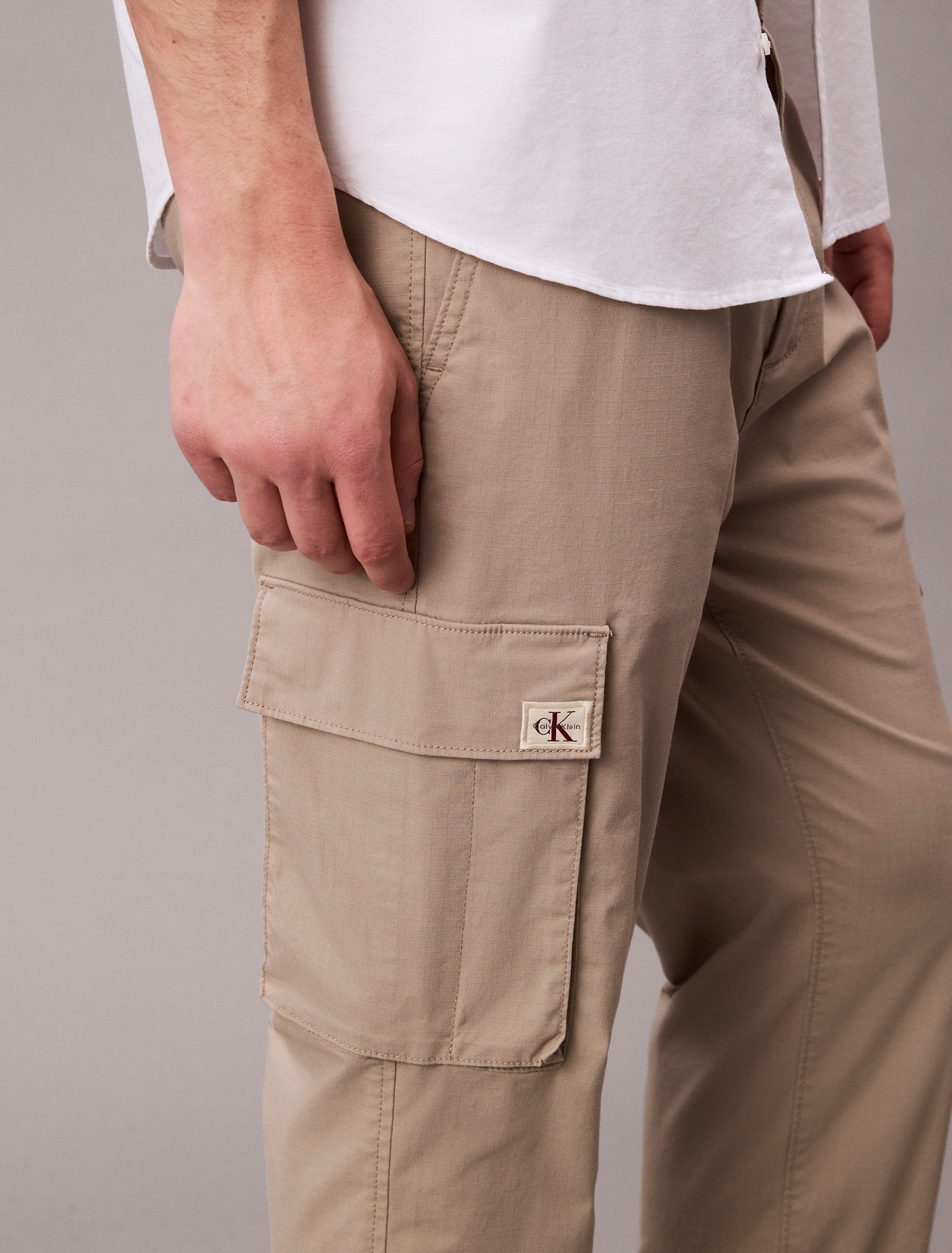 Calvin Klein Jeans Cargohose »PLL ON SKNNY CRG RPS«, Mit elastischem Bund