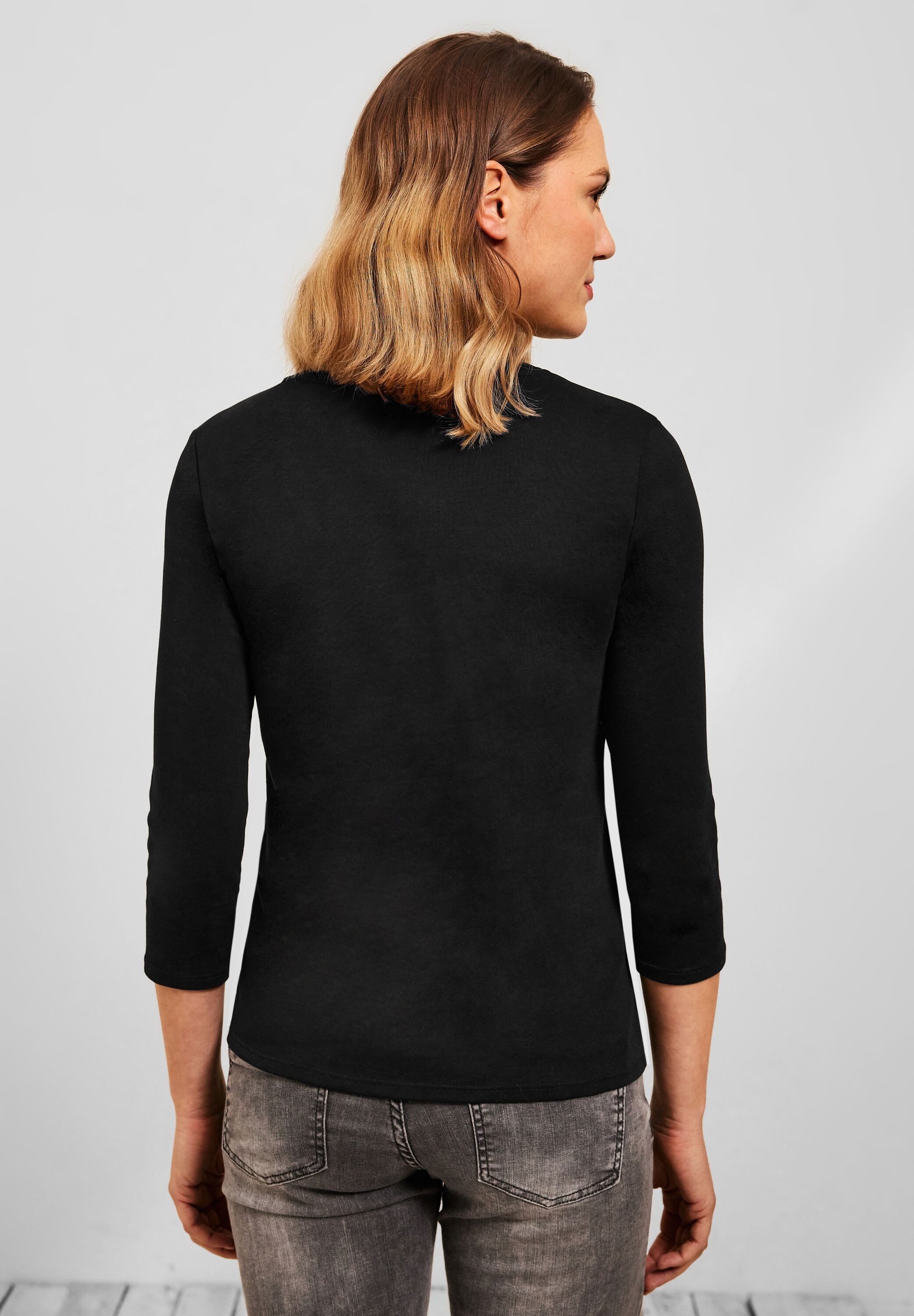 Cecil 3/4-Arm-Shirt, aus reiner Baumwolle