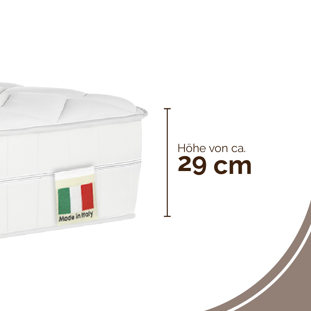DI QUATTRO Komfortschaummatratze »Matratze Airy Form Luxus, Matratze in 90x200 cm und weiteren Größen« 29 cm hoch 1 Stk. tlg. Die Matratze, die atmet. Extra hoch und komfortabel, Schnäppchenpreis
