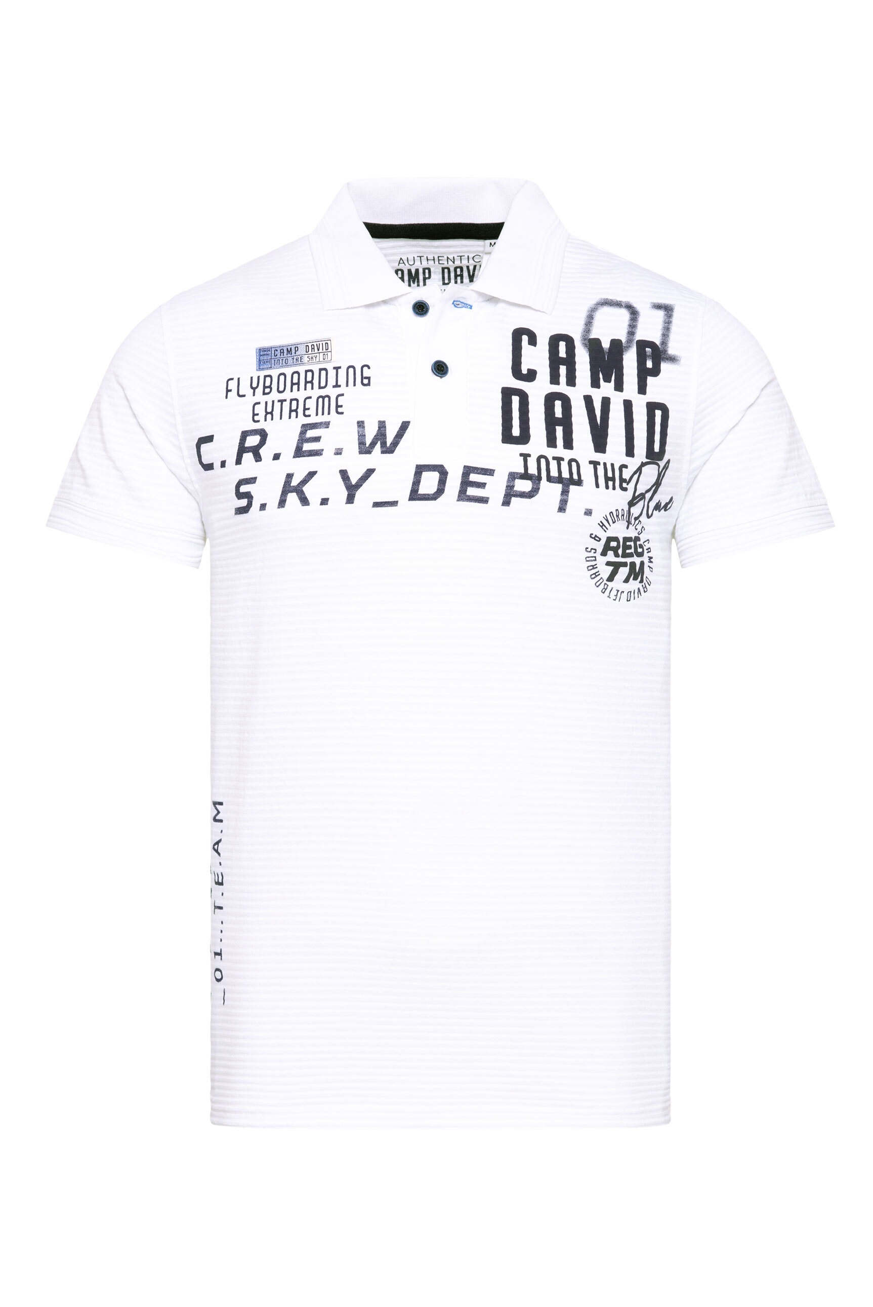 CAMP DAVID Poloshirt, aus Baumwolle