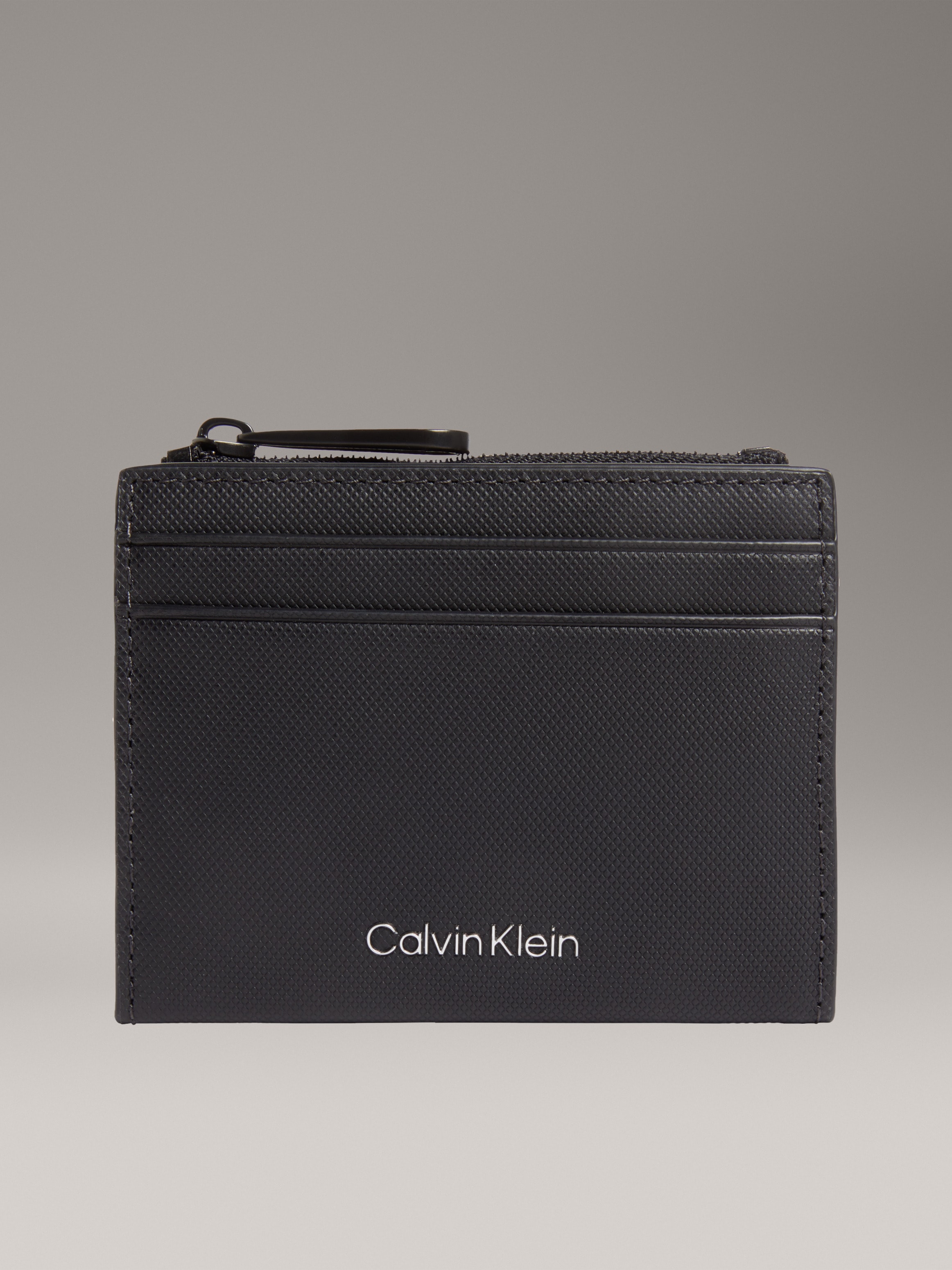 Calvin Klein Kartenetui »CK MUST CARDHOLDER«, Slim Wallet Herren, Mini Geldbörse mit Logo-Schriftzug