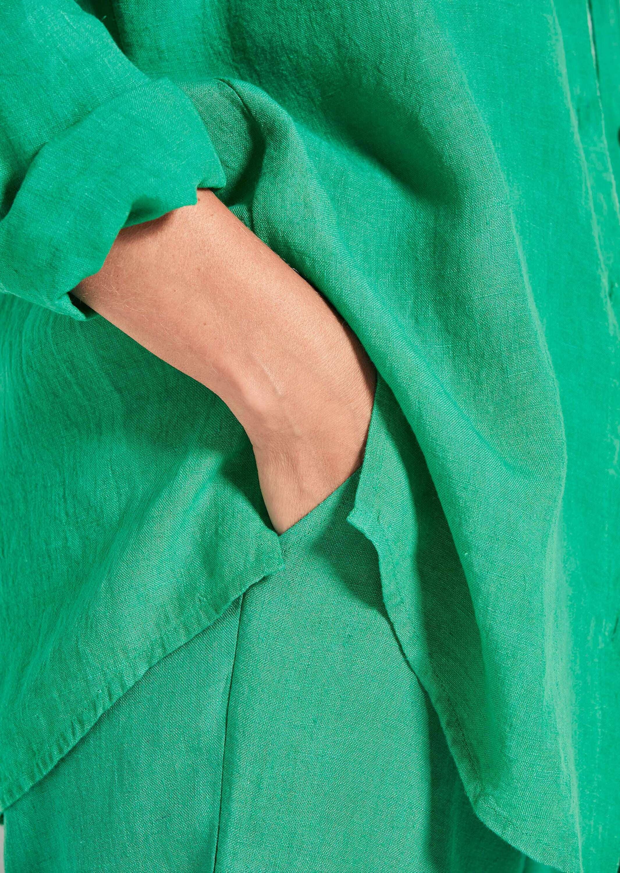 GOLDNER Langarmbluse »Leinenbluse Leinenbluse«