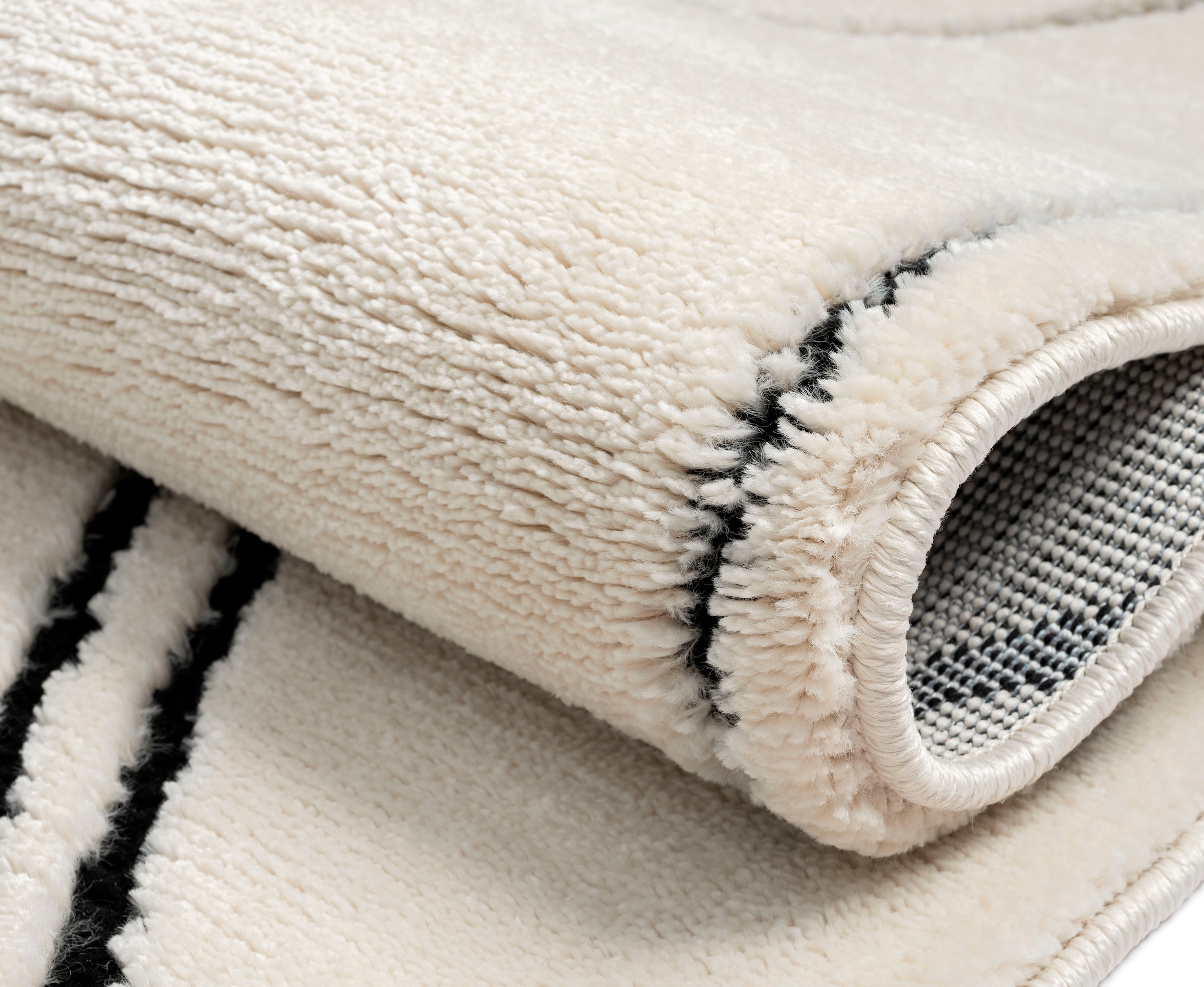 Myflair Möbel & Accessoires Hochflor-Teppich »Moroccan Drawline, LAGERRÄUMUNG!«, rechteckig, 24 mm Höhe, modern, marokkanisches Design, flauschig weich durch Hochflor