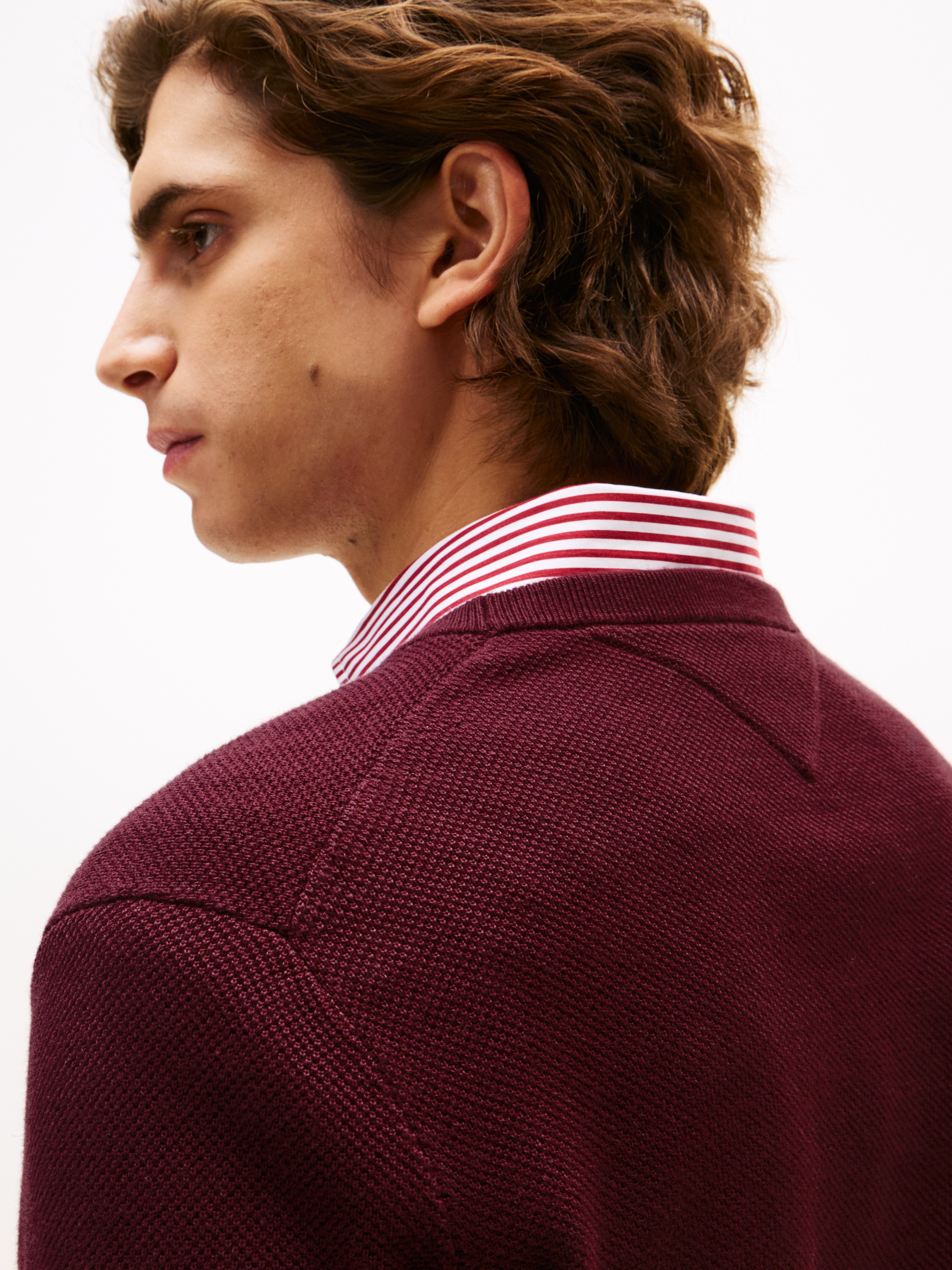 Tommy Hilfiger Rundhalspullover "ESSENTIAL STRUCTURE CREW NECK mit Struktur günstig online kaufen