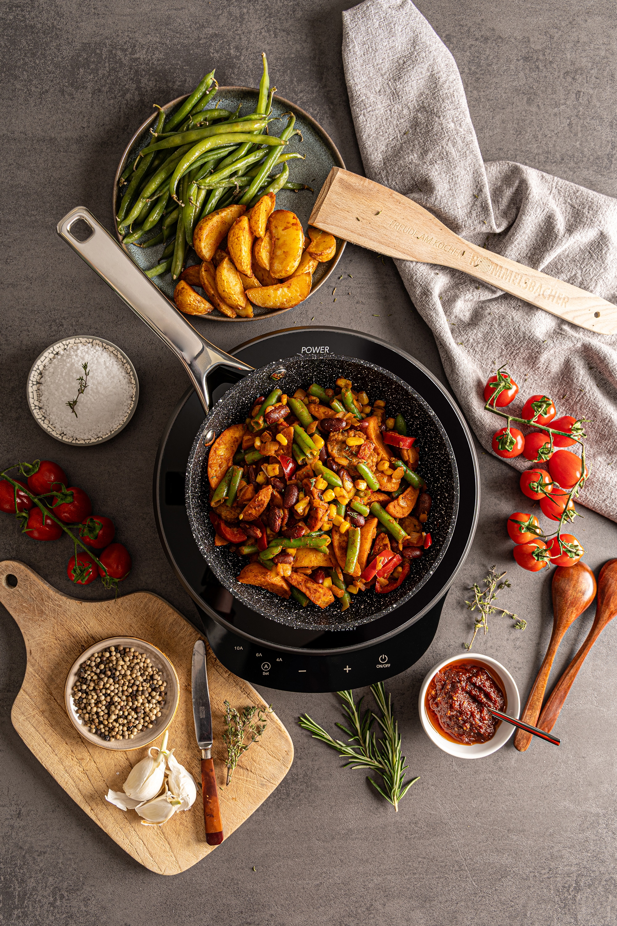 Rommelsbacher Einzel-Induktionskochplatte »CTA 1800/IN Induktion - für bedarfsgerechte Strom-/Leistungsbegrenzung« POWER Switch: bedarfsgerechte Strom-/Leistungsbegrenzung