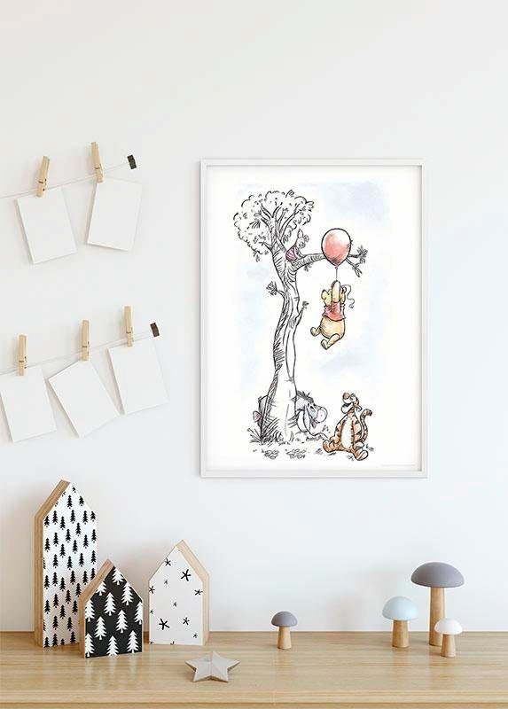 Komar Poster »Winnie Pooh Hang on«, Disney, (1 St.), Kinderzimmer,  Schlafzimmer, Wohnzimmer | BAUR