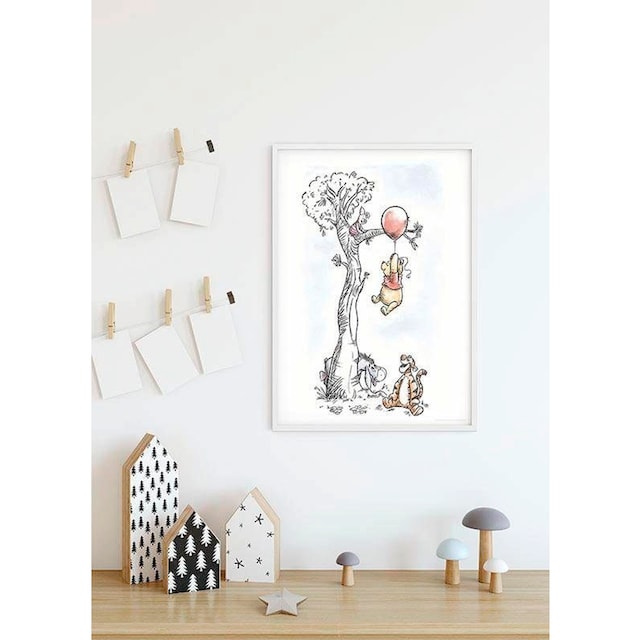 Komar Poster »Winnie Pooh Hang on«, Disney, (1 St.), Kinderzimmer,  Schlafzimmer, Wohnzimmer | BAUR