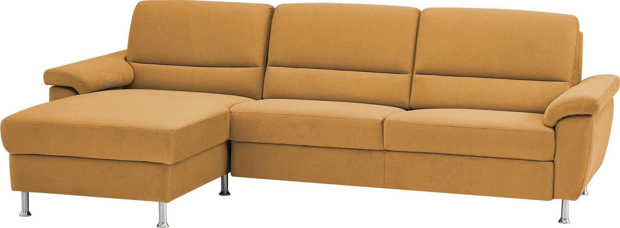 CALIZZA INTERIORS Ecksofa »Onyx L-Form«, Recamiere links oder rechts, wahlweise mit Bettfunktion, Breite 270 cm