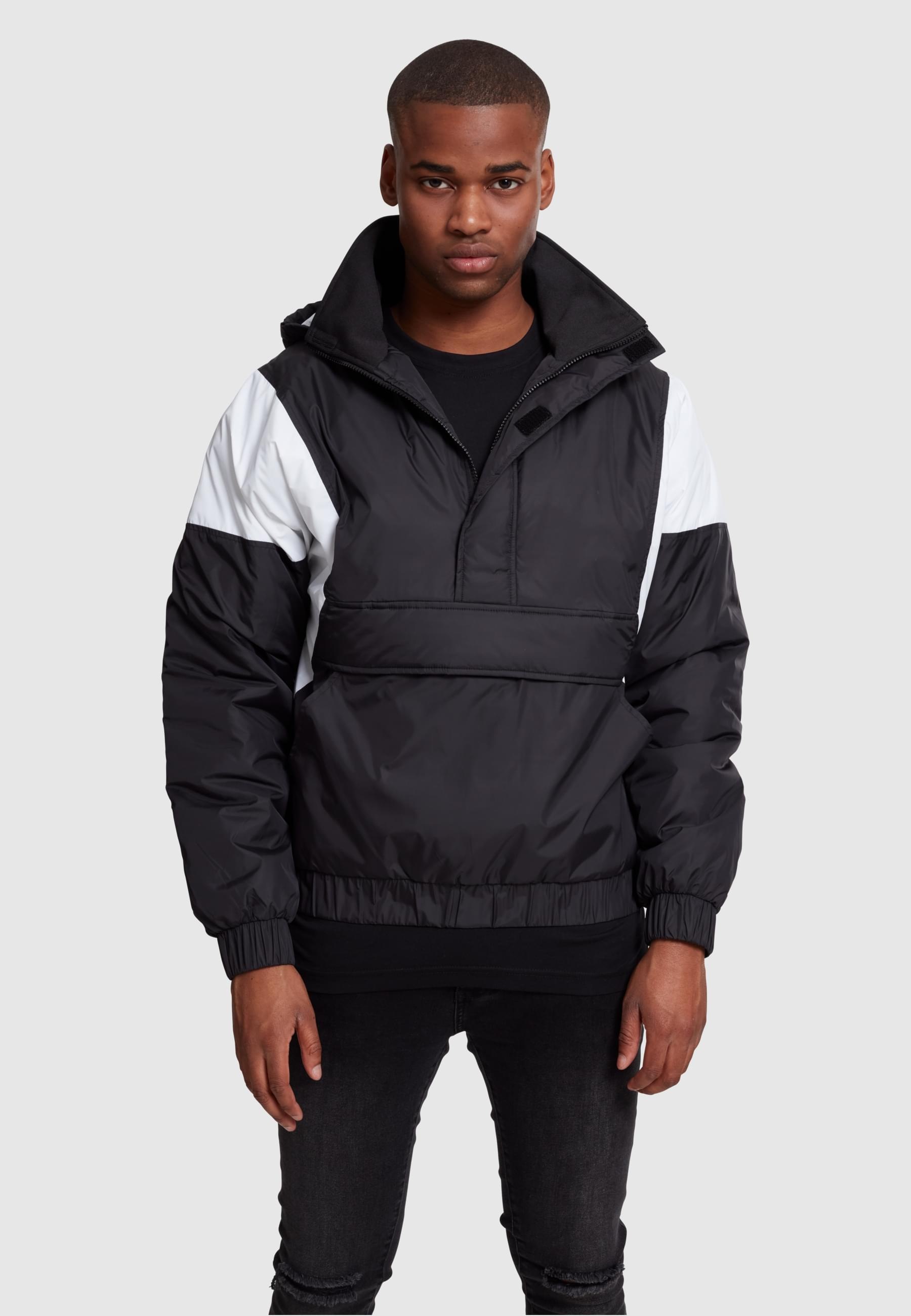 URBAN CLASSICS Winterjacke »Urban Classics Herren 2-Tone Pull Over Jacket«, (1 St.), mit Kapuze