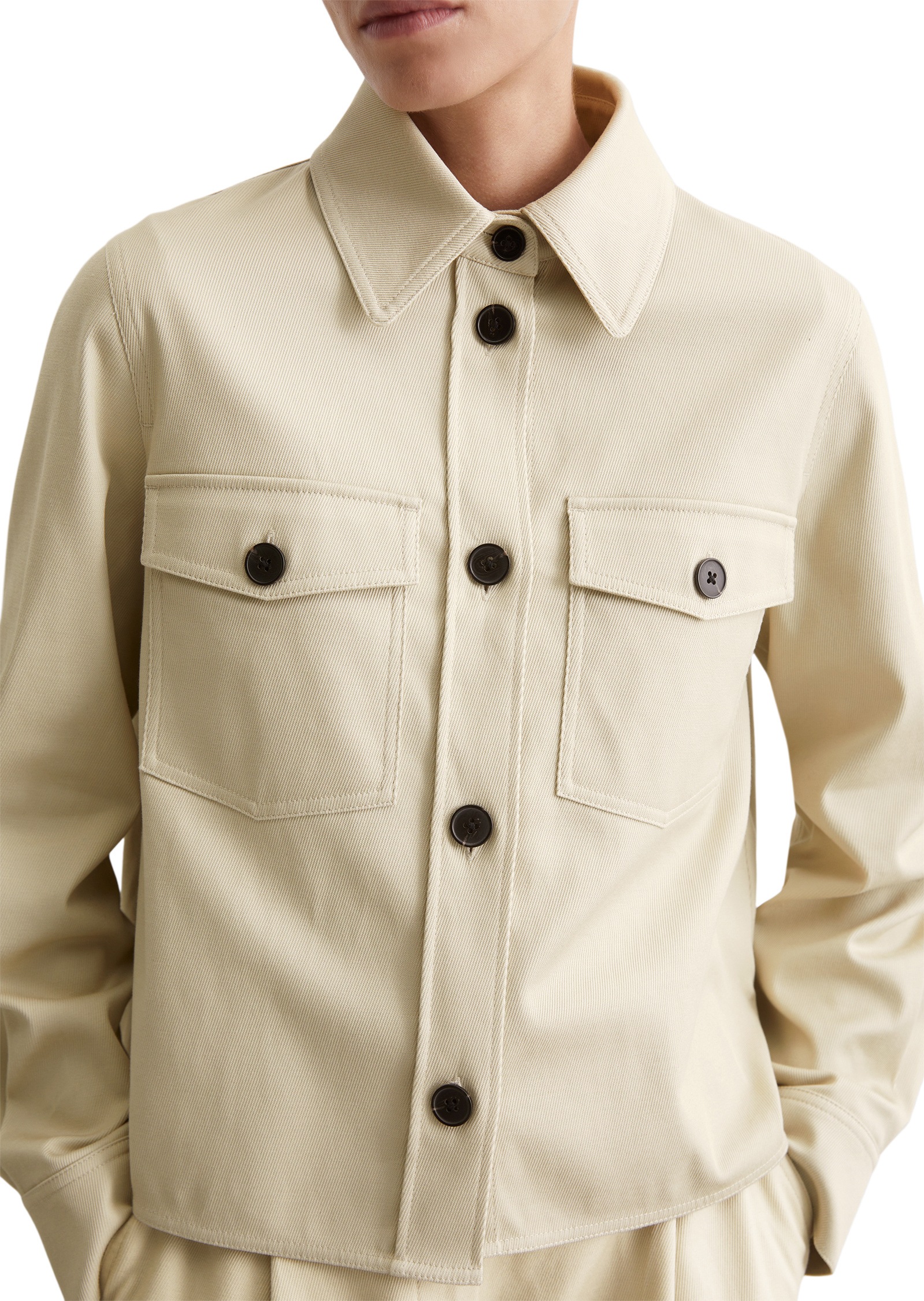 Marc O'Polo Kurzjacke »aus Organic-Cotton-Lyocell-Mix«, ohne Kapuze