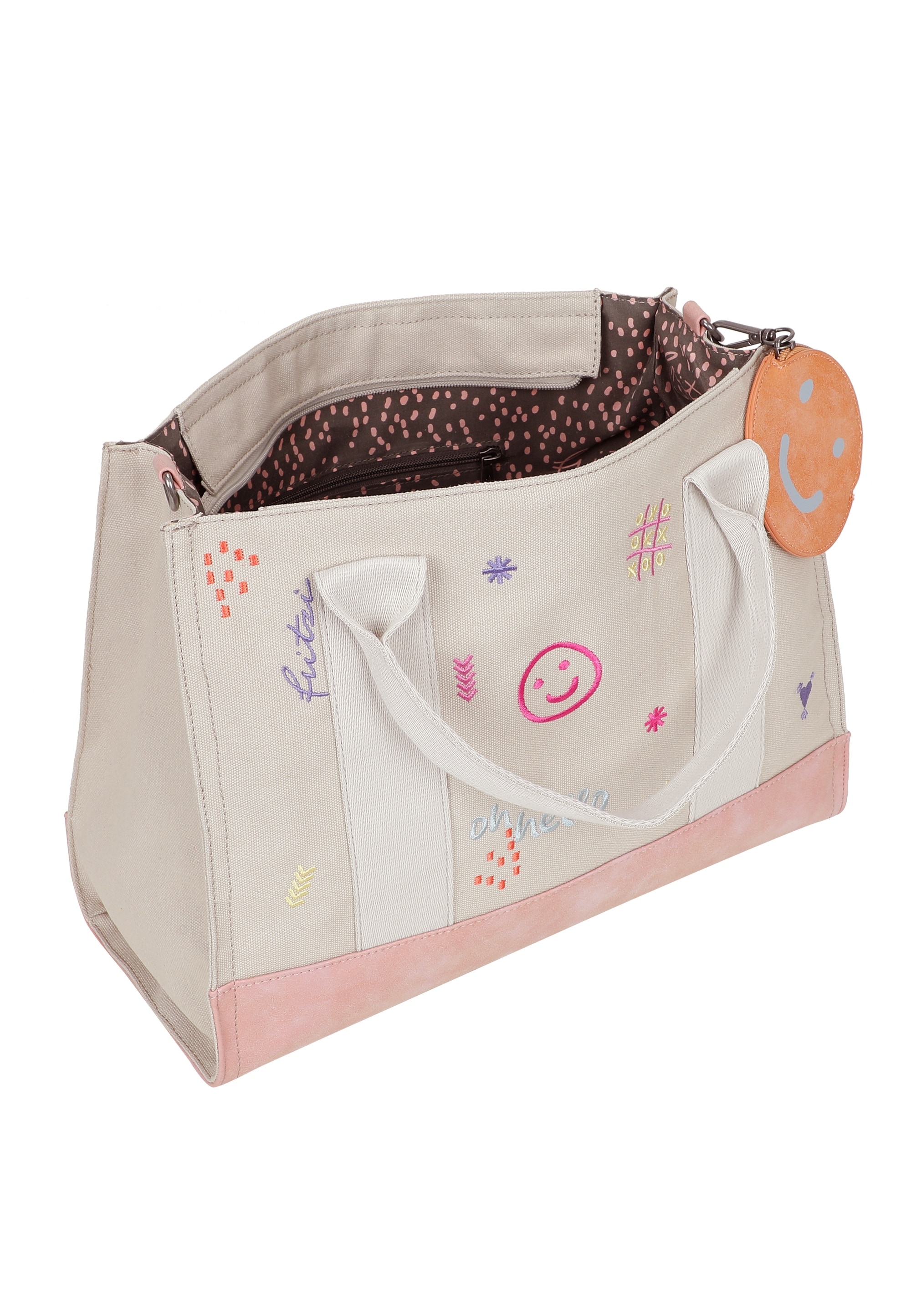 Fritzi aus Preußen Henkeltasche »Tote Bag Limited Ebro Fun«, mit abnehmbarem Pocketanhänger