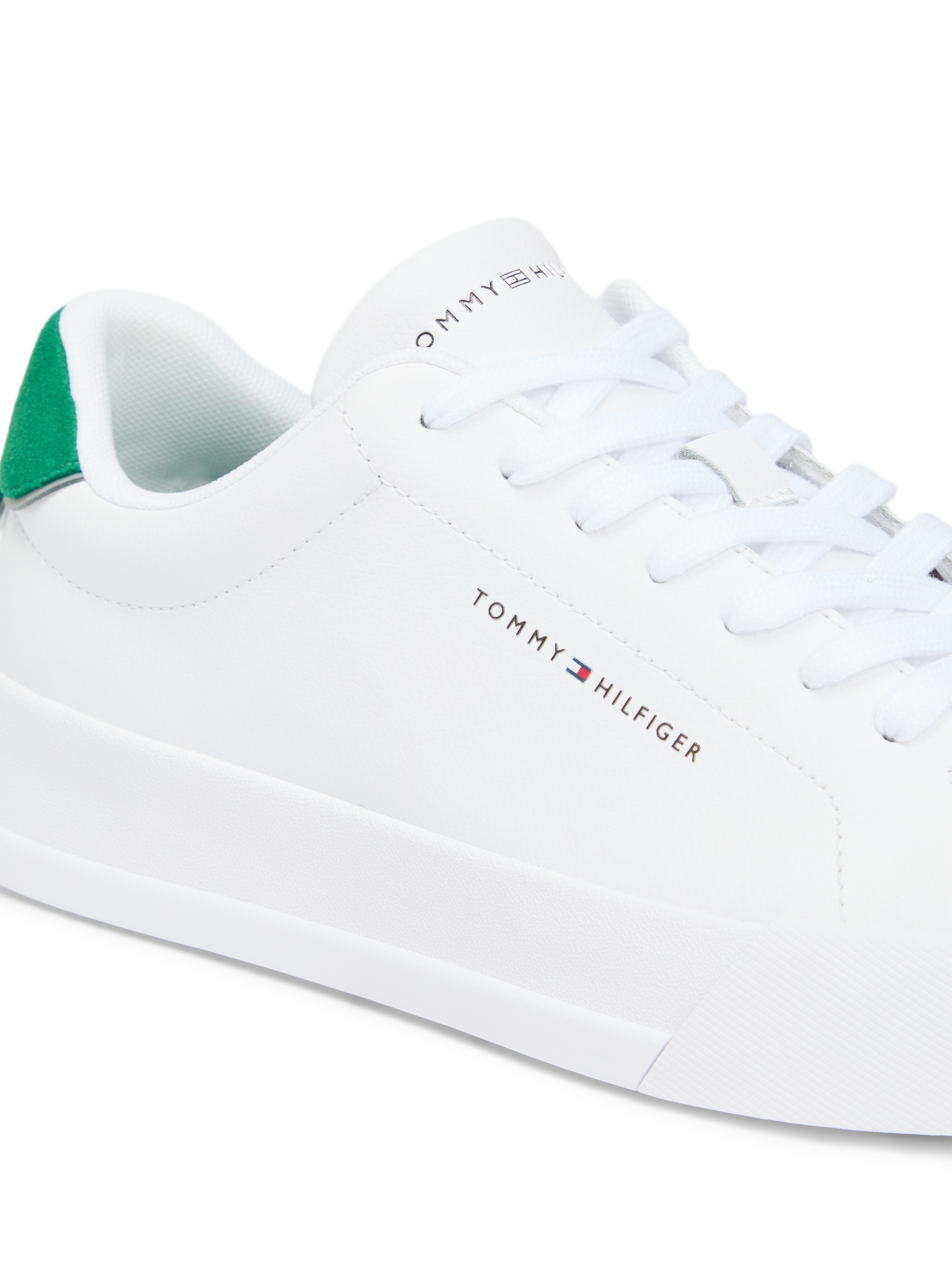 Tommy Hilfiger Sneaker "TH COURT LTH DETAIL ESS", Freizeitschuh, Halbschuh, günstig online kaufen