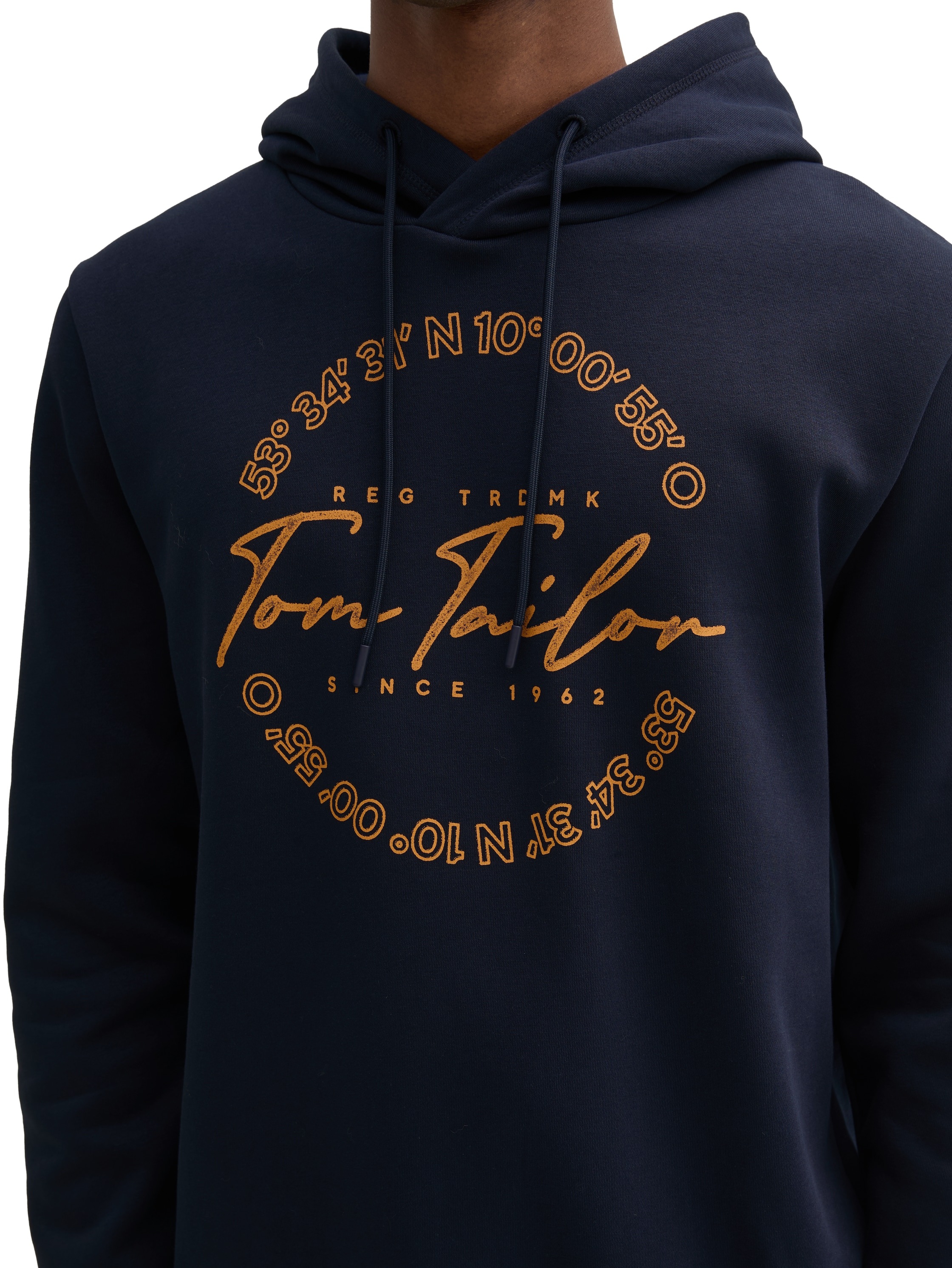 TOM TAILOR Kapuzensweatshirt, mit großem Logo-Frontprint