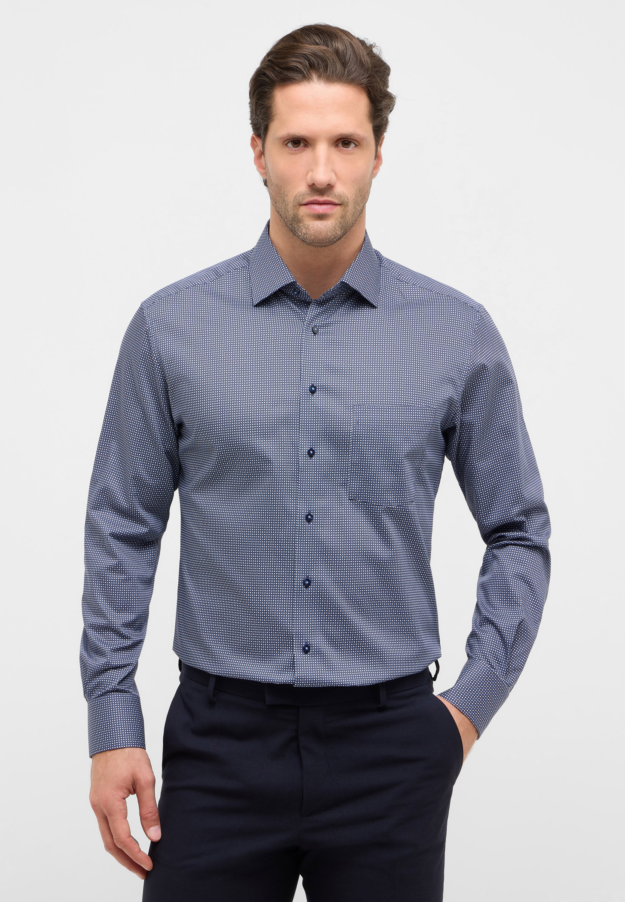 Eterna Langarmhemd "MODERN FIT" NON IRON (bügelfrei) günstig online kaufen