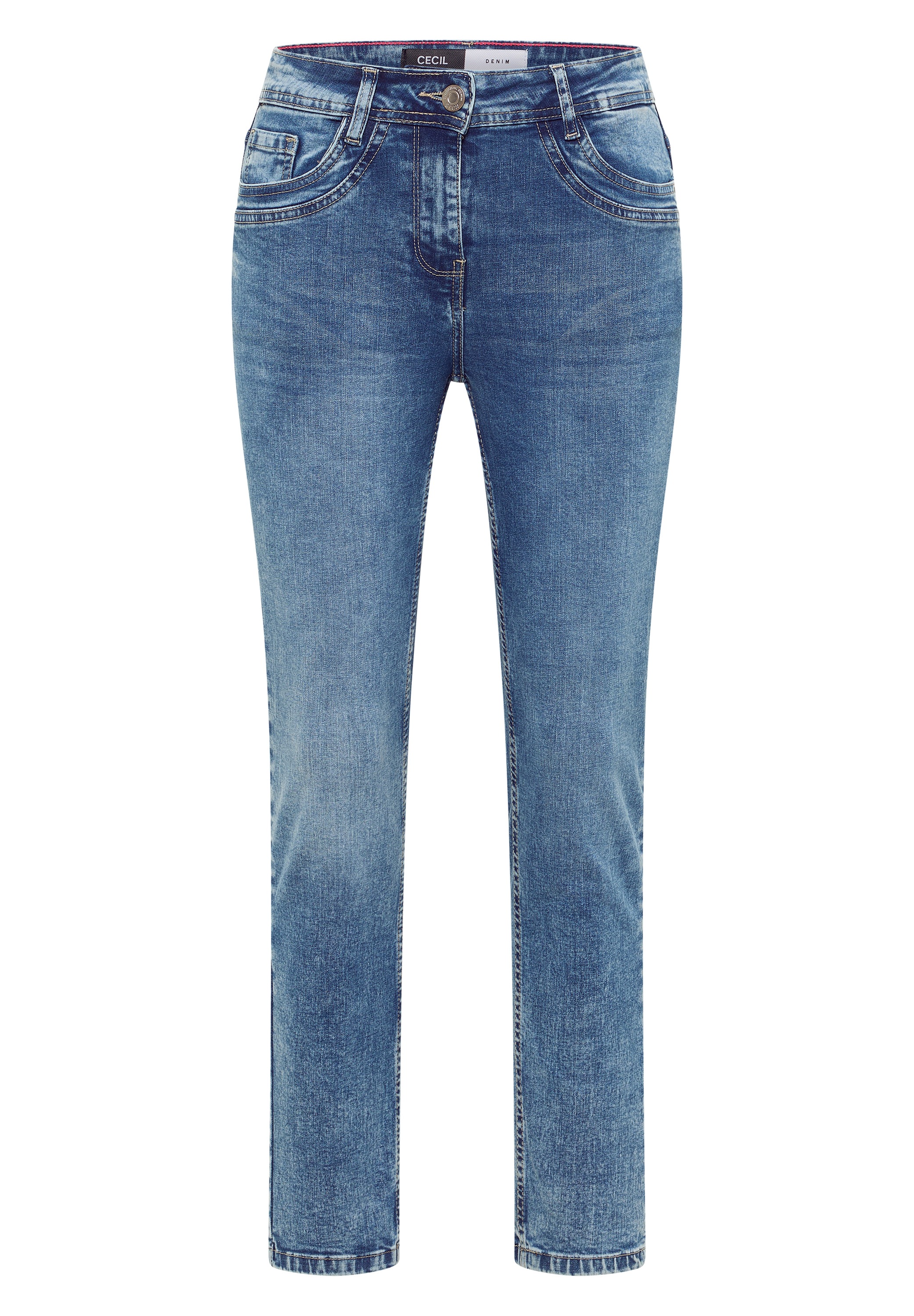 Cecil Slim-fit-Jeans, High Waist
