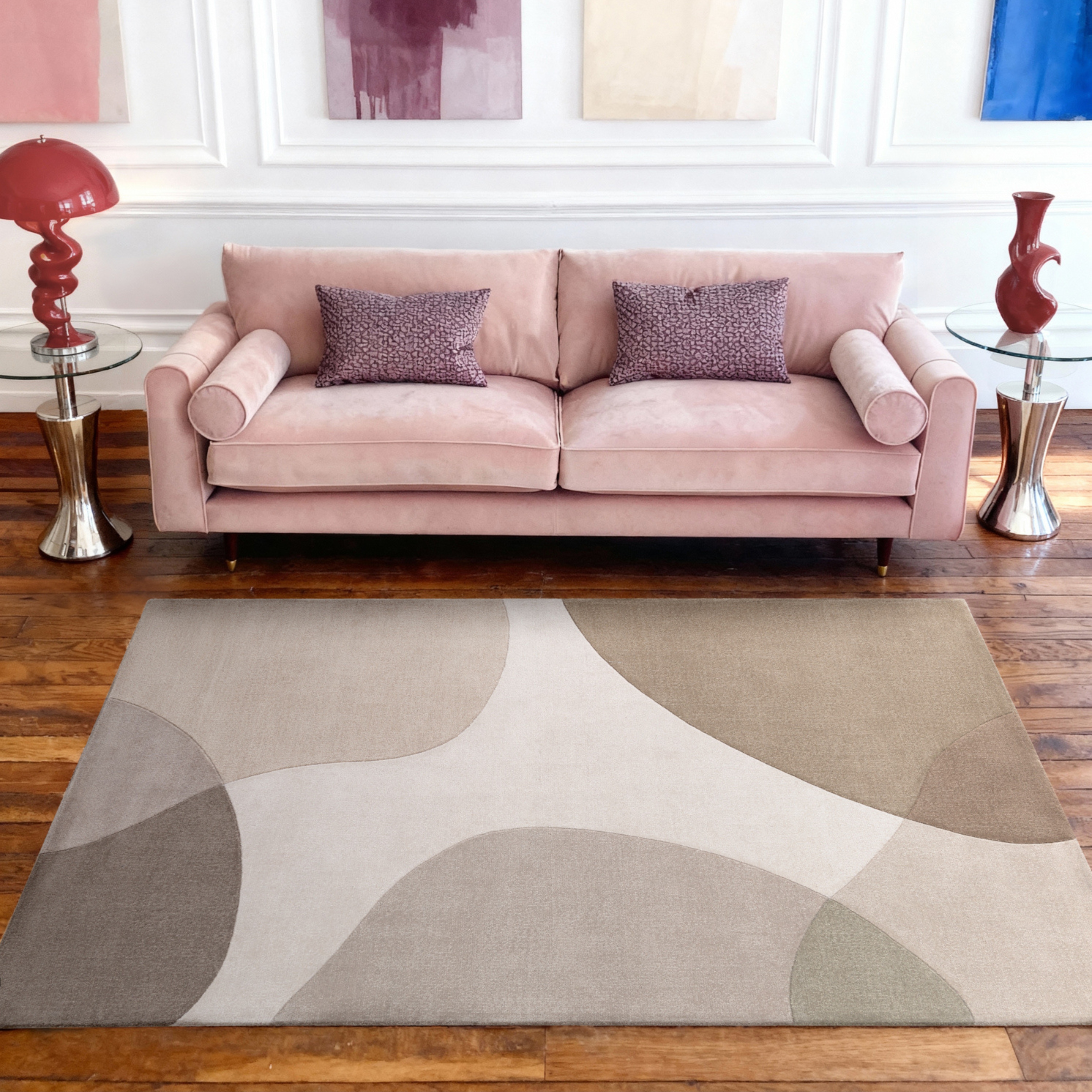 Ted Baker Wollteppich "Clarissa, auch in rund" 11 mm Höhe Wolle, Abstrakt, Natur, Wohnzimmer, Schlafzimmer, Modern, Geometrisch