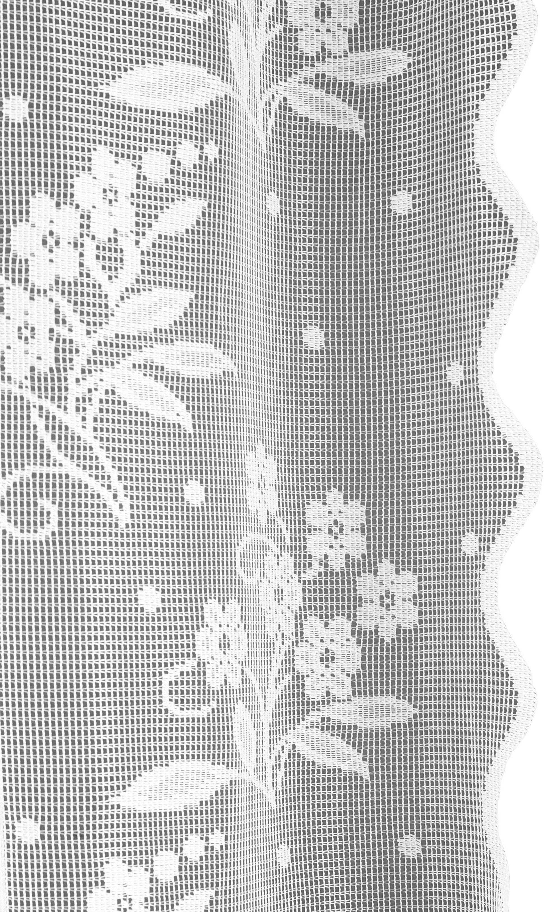 Home Affaire Gardine »Moni«, (2 St.), Transparent, Jacquard, Florales ...